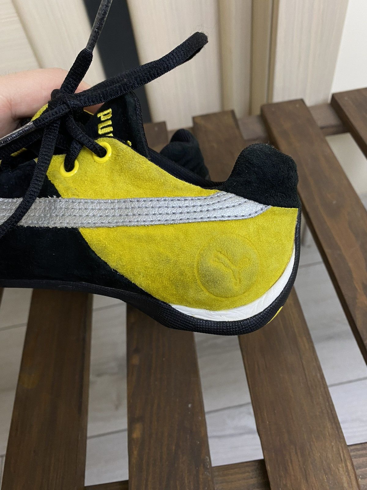 Puma Vintage Puma speed cat black yellow shoes size 39(25 cm) Size US 9 / IT 39 - 22 Thumbnail