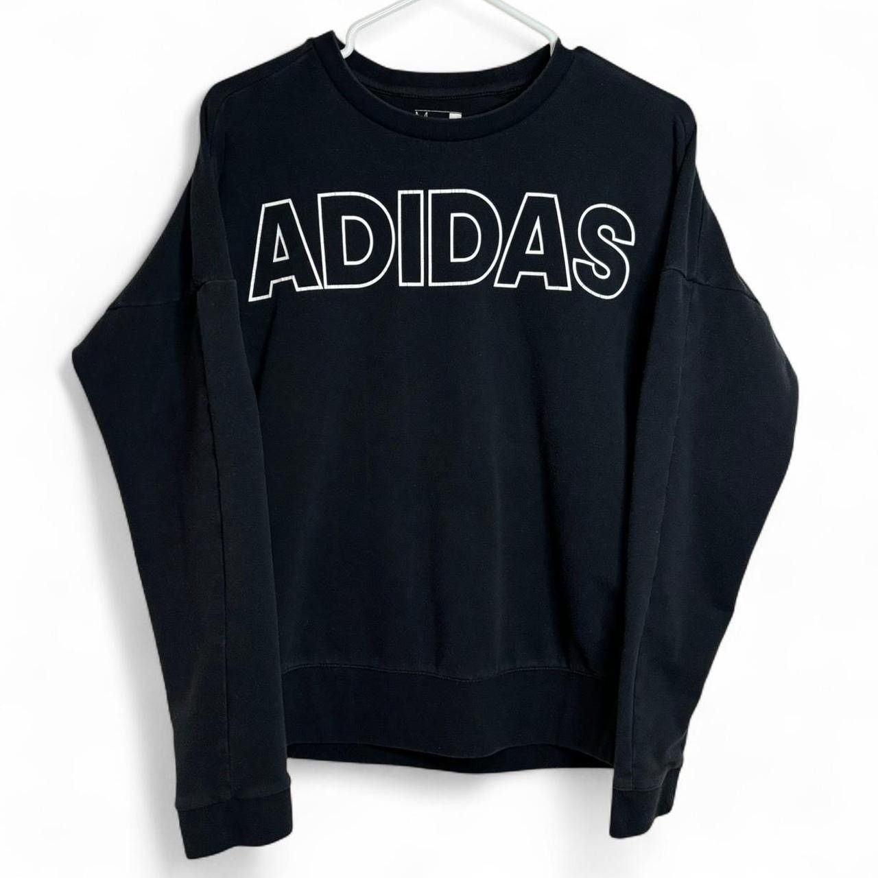 Adidas Adidas Climalite Black Spellout Sweatshirt Size US M / EU 48-50 / 2 - 1 Thumbnail