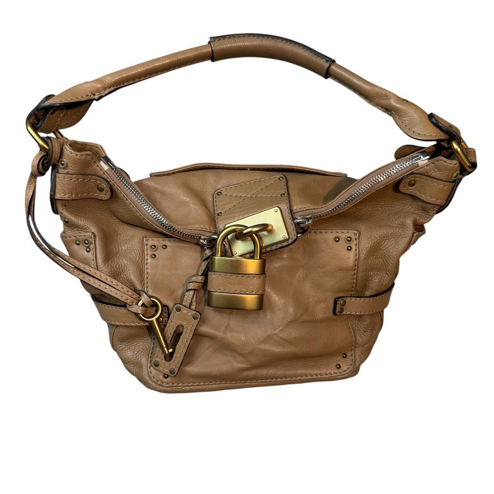 Chloe Chloe Paddington Brown Leather Shoulder Bag Y2K Size ONE SIZE - 1 Thumbnail