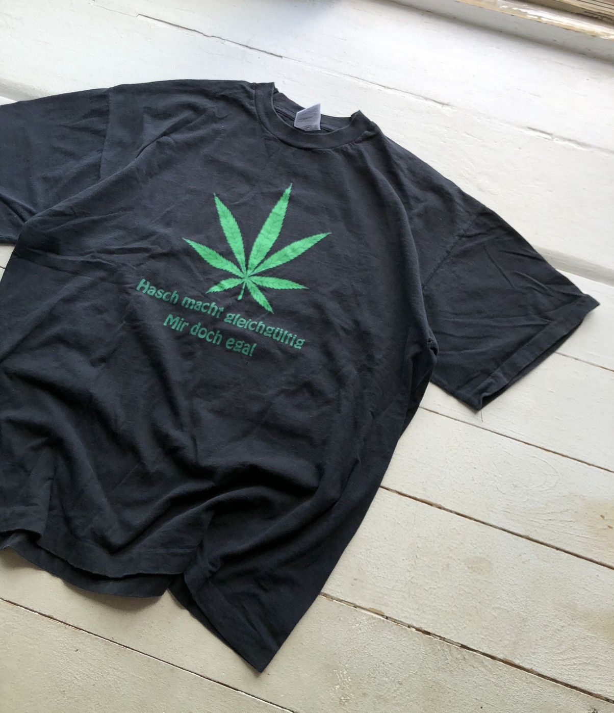 Vintage Very rare vintage single stitch 90s Hush Cannabis Hook-ups Size US XL / EU 56 / 4 - 1 Thumbnail