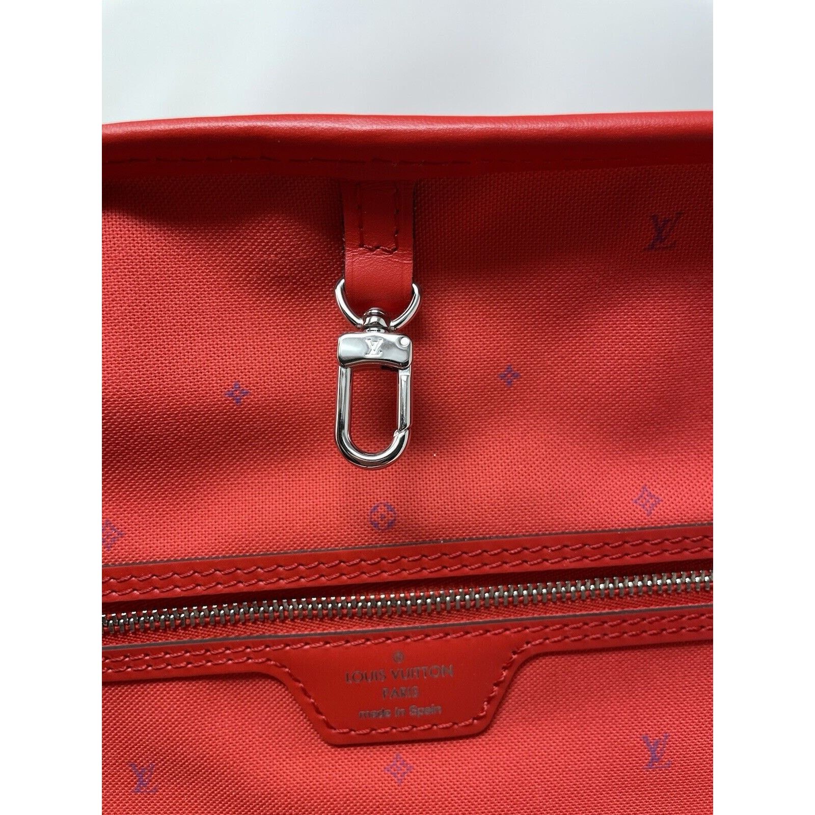 Louis Vuitton Louis Vuitton Neverfull Tote MM Pink/Red/White Canvas Size ONE SIZE - 12 Thumbnail