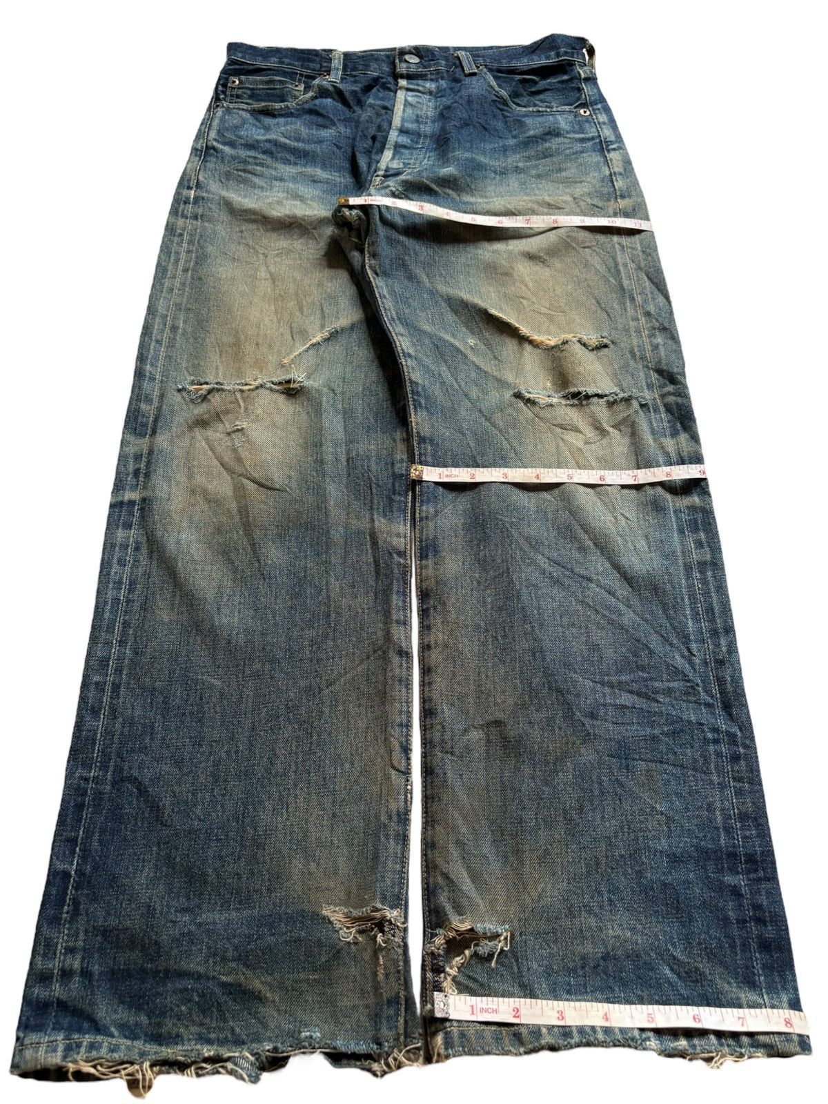 Levi's Vintage 80s Levis 503 BXX Big E Distressed Baggy Jean Size US 31 - 16 Thumbnail
