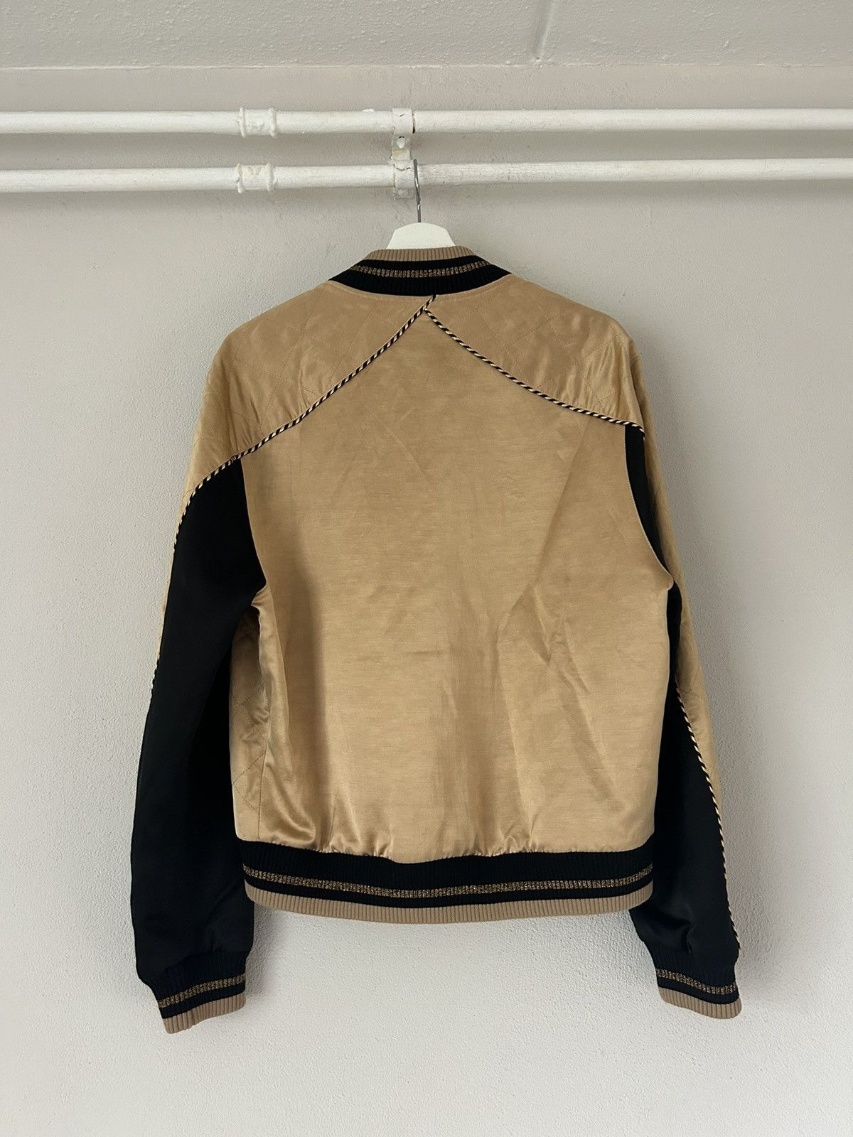 Saint Laurent Paris Gold Satin Teddy Bomber Jacket Size US M / EU 48-50 / 2 - 14 Thumbnail