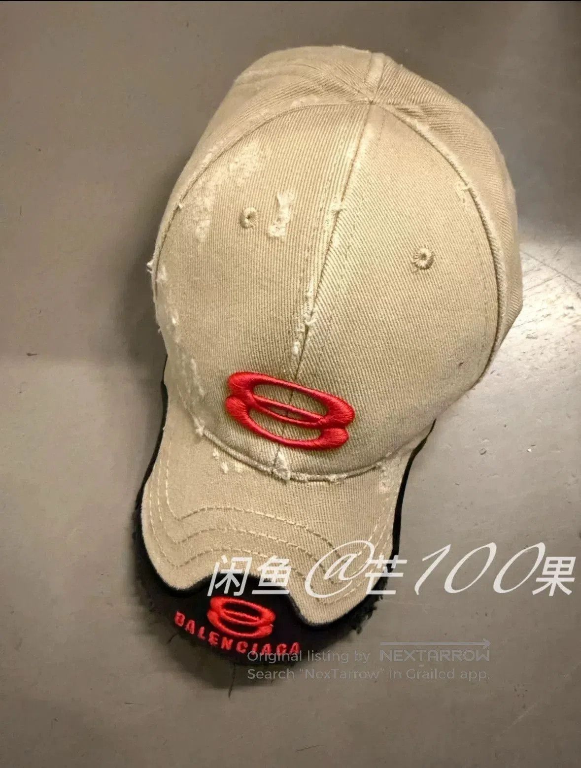 Balenciaga Balenciaga 25 Distressed Patchwork Baseball Cap. Size ONE SIZE - 5 Thumbnail