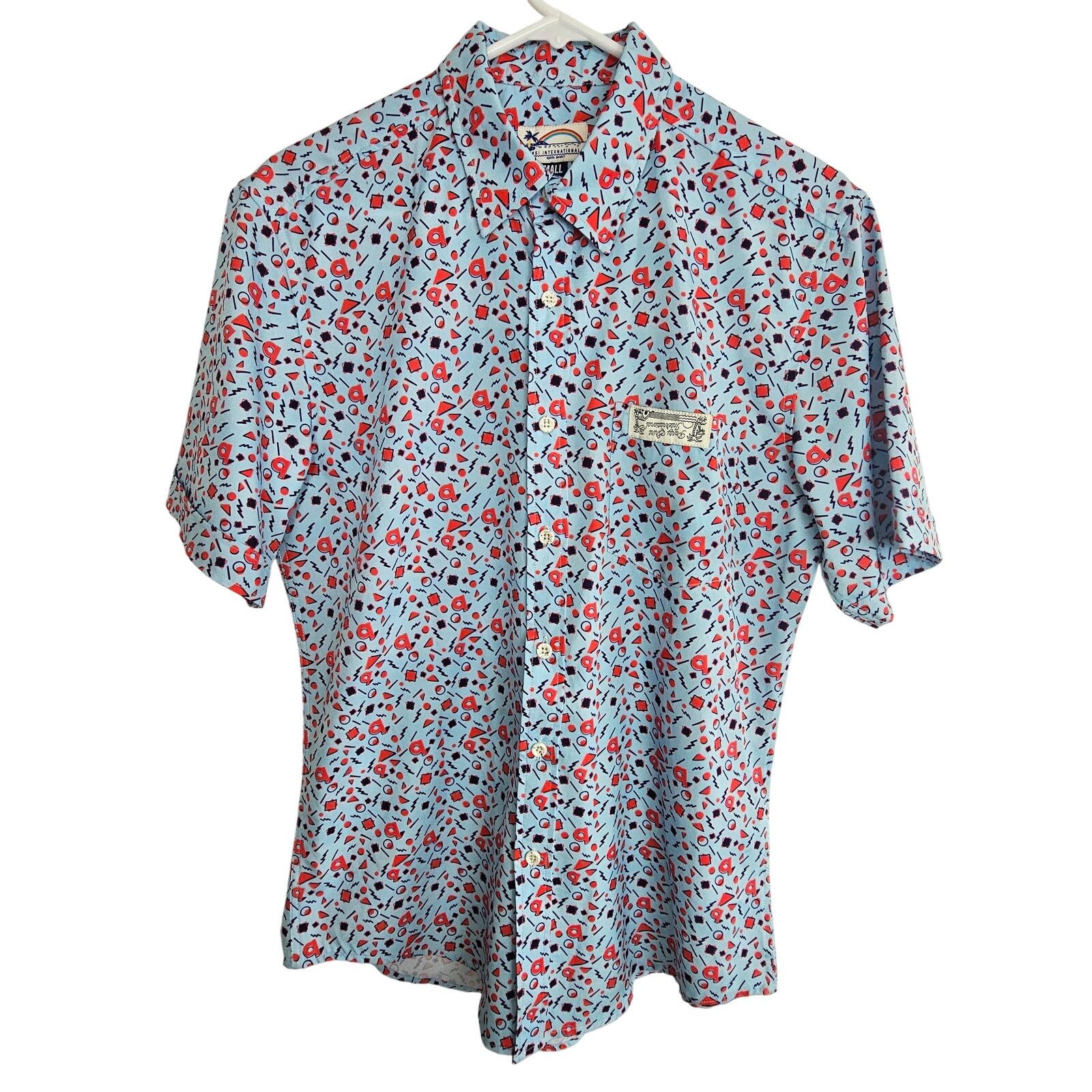 Paige PSI International Shirt Blue All Over Print Short Sleeve S Size US S / EU 44-46 / 1 - 1 Thumbnail