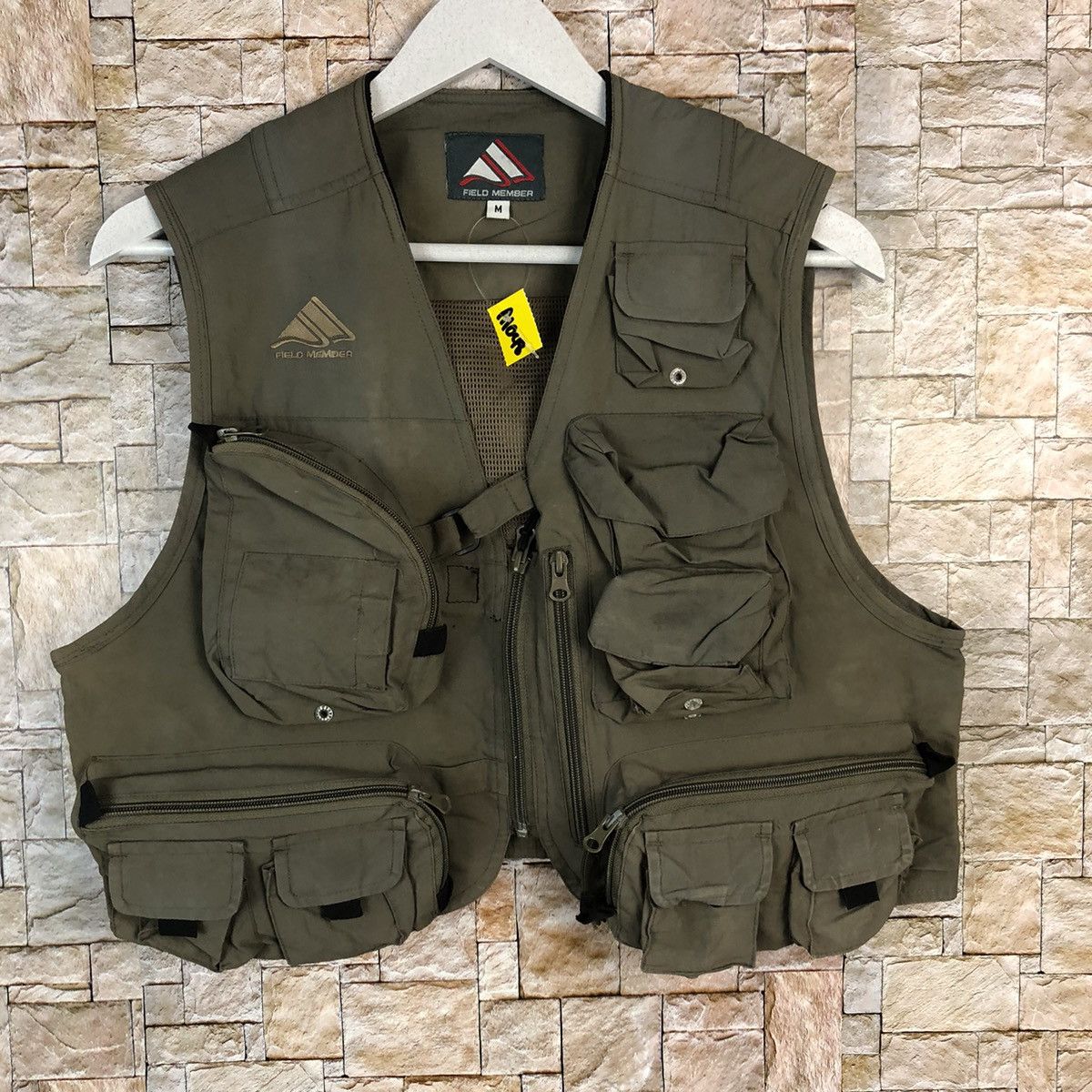 Japanese Brand Field Member fishing gear multipocket Green Vest #A1048 Size US M / EU 48-50 / 2 - 3 Thumbnail