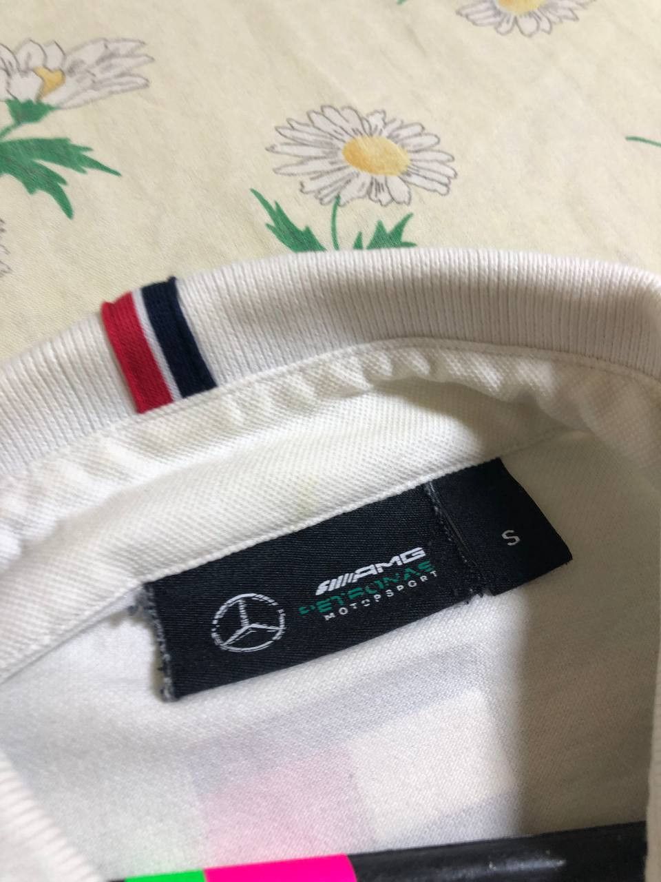 Tommy Hilfiger Tommy Hilfiger Petronas AMG Polo Shirt Mens Large White Fl Size US S / EU 44-46 / 1 - 8 Thumbnail