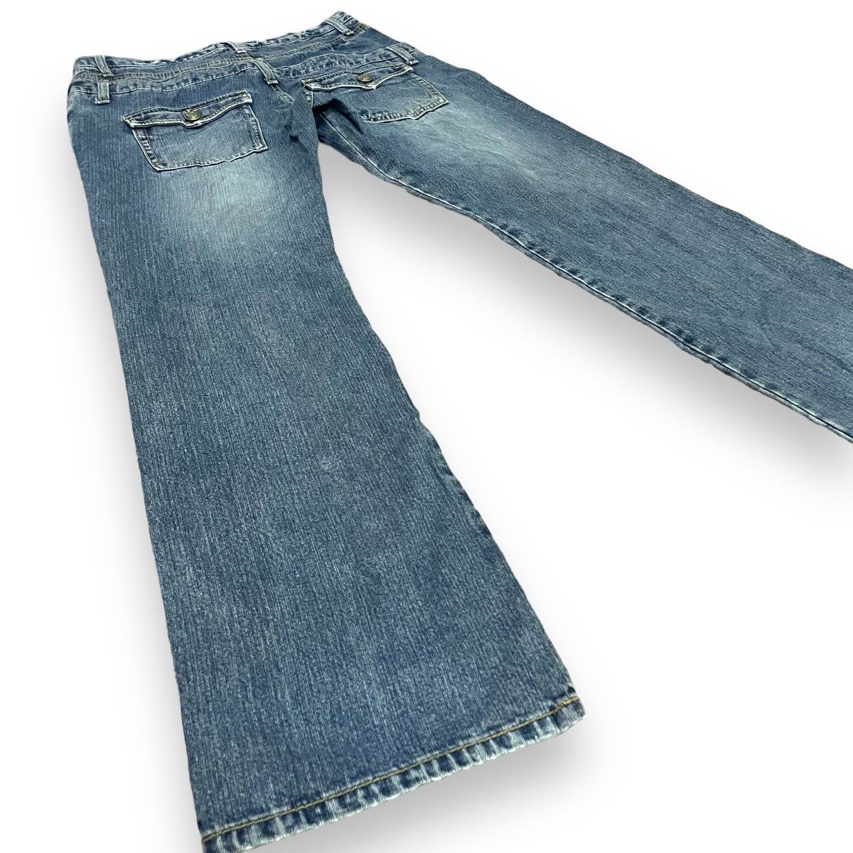 20471120 × Beauty Beast × Japanese Brand 🇯🇵☠️ DAILY TOPICS DOUBLE WAIST SKULL DENIM PANTS Size US 30 / EU 46 - 8 Thumbnail