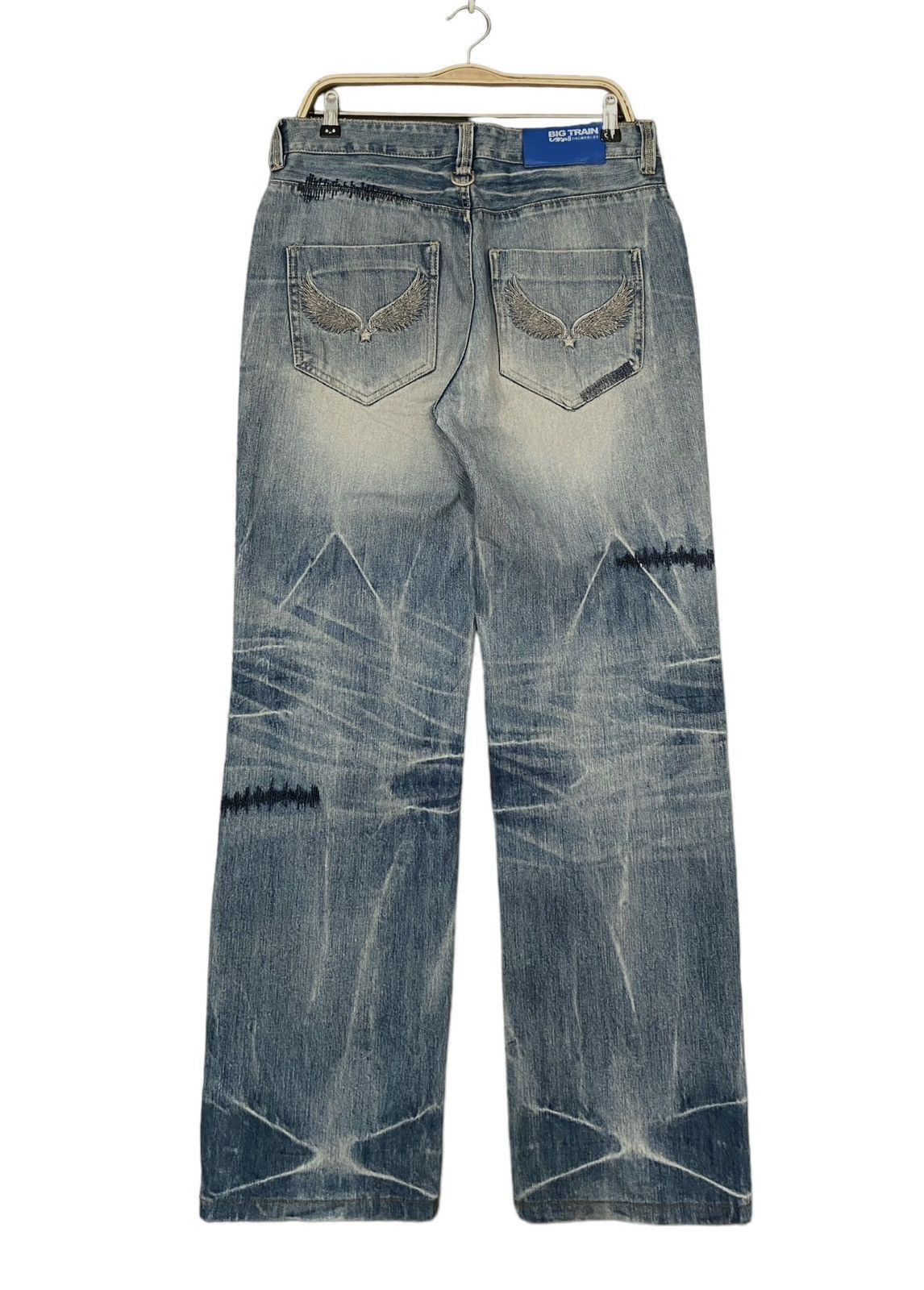 Japanese Brand × Vintage Vintage Japanese Brand Big Train Jeans 2000s Size US 32 / EU 48 - 2 Thumbnail