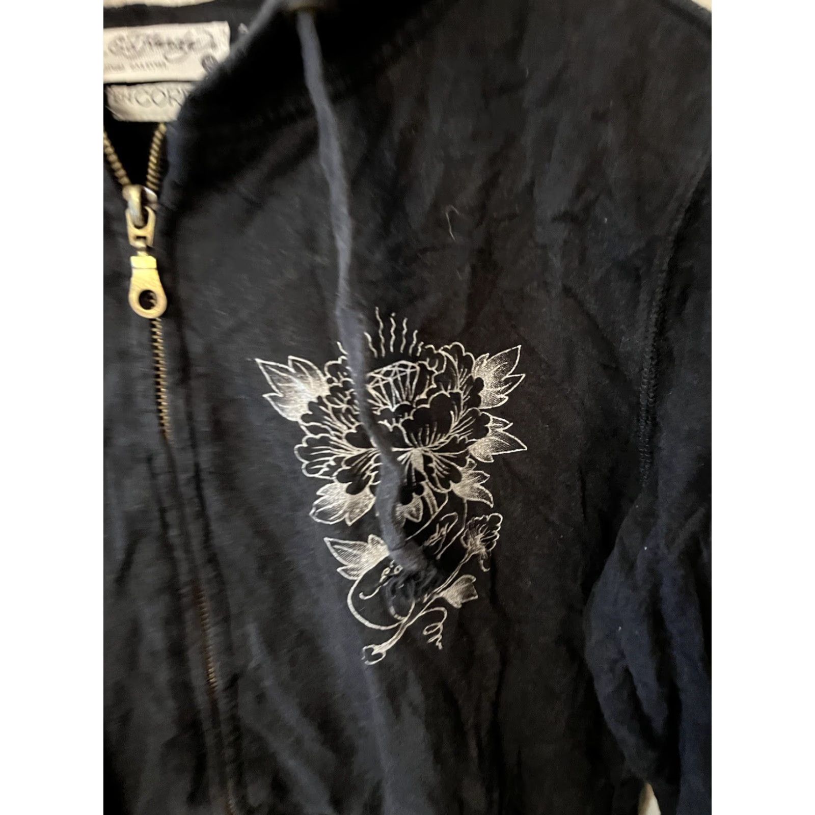 Ed Hardy Ed Hardy Black Hoodie Mens Full Zip Small Animal Print Anime Size US S / EU 44-46 / 1 - 2 Thumbnail