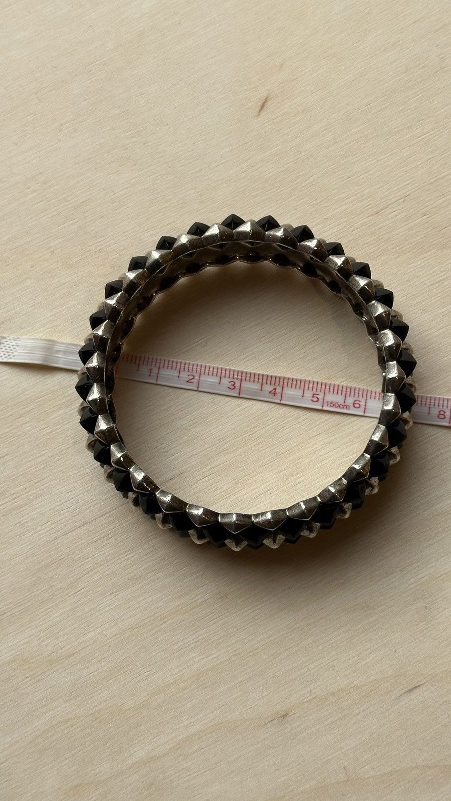 Stephen Webster Stephen Webster Solid Silver Bracelet with Black Stone – 925 Size ONE SIZE - 7 Thumbnail