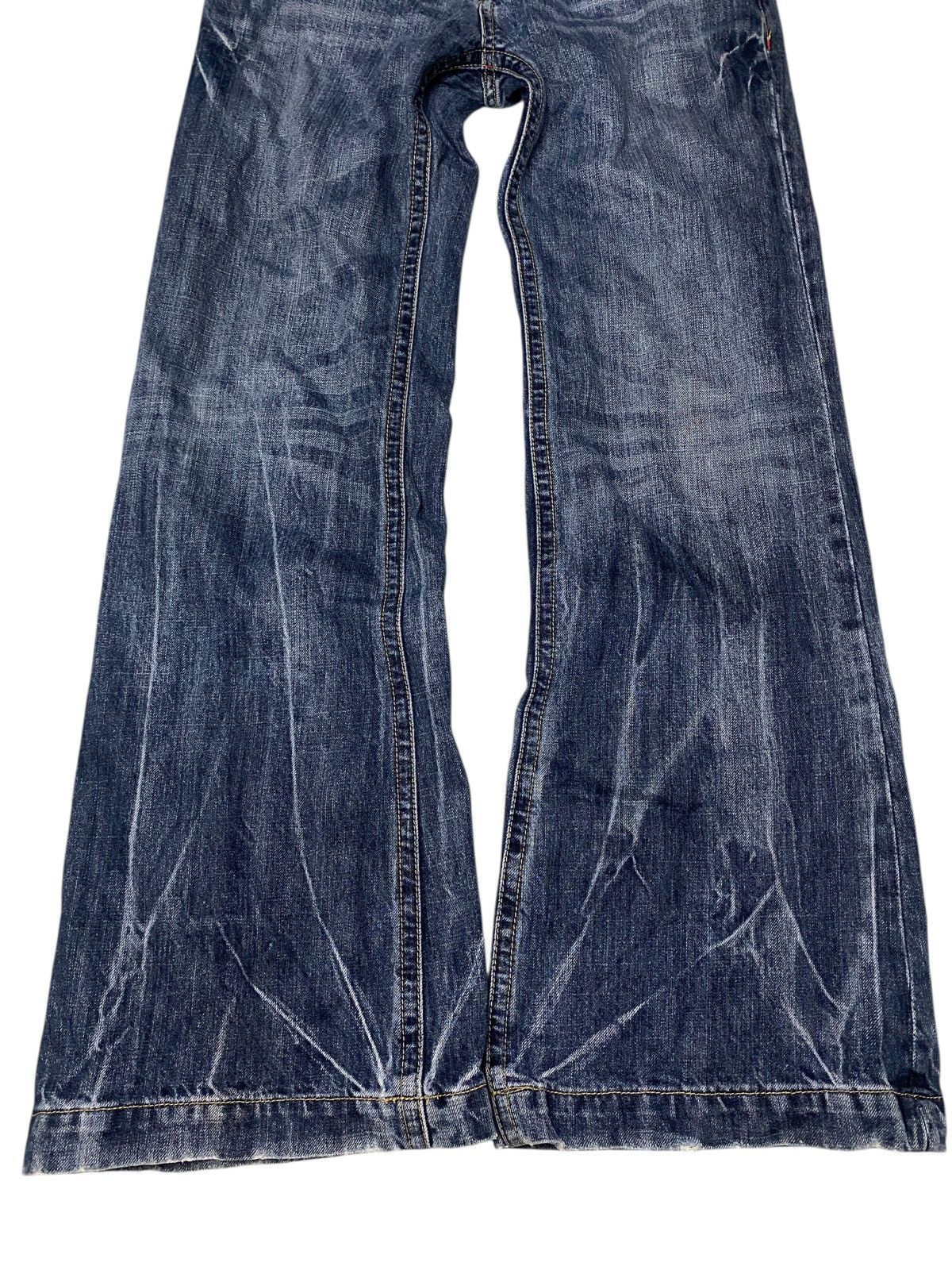 If Six Was Nine 2000's Oririn Wings Seawash Studded Flared Jeans Size US 28 / EU 44 - 7 Thumbnail