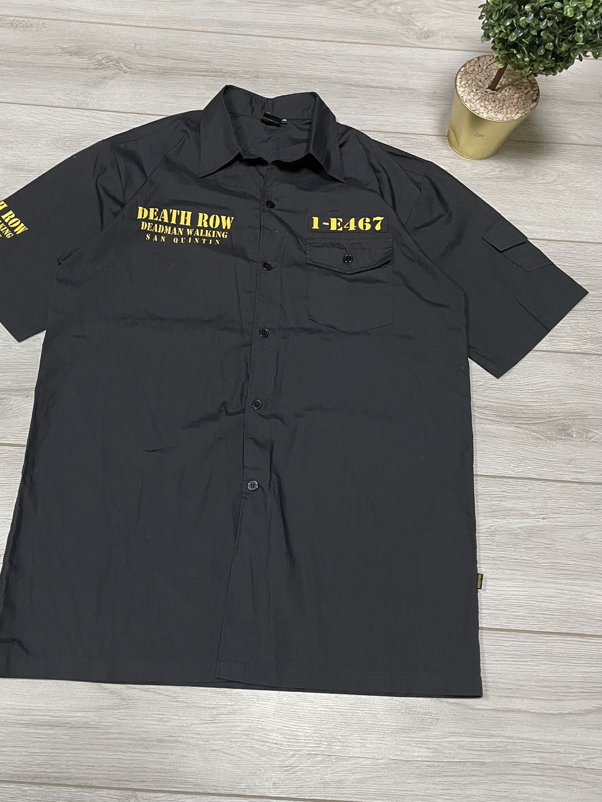 Death Row Records Vintage Death Row Records Deadman Walking Black Shirt Size US XXL / EU 58 / 5 - 4 Thumbnail