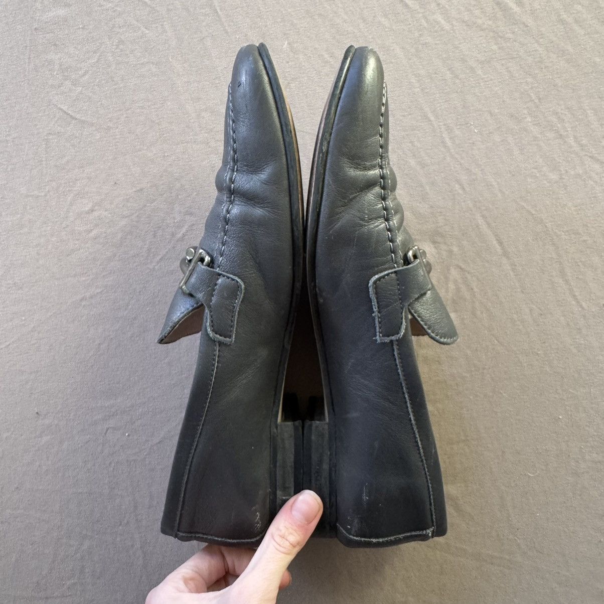 Designer × Vintage HOO SLIP-ON BUCKLE LOAFERS Size US 7 / EU 40 - 2 Thumbnail