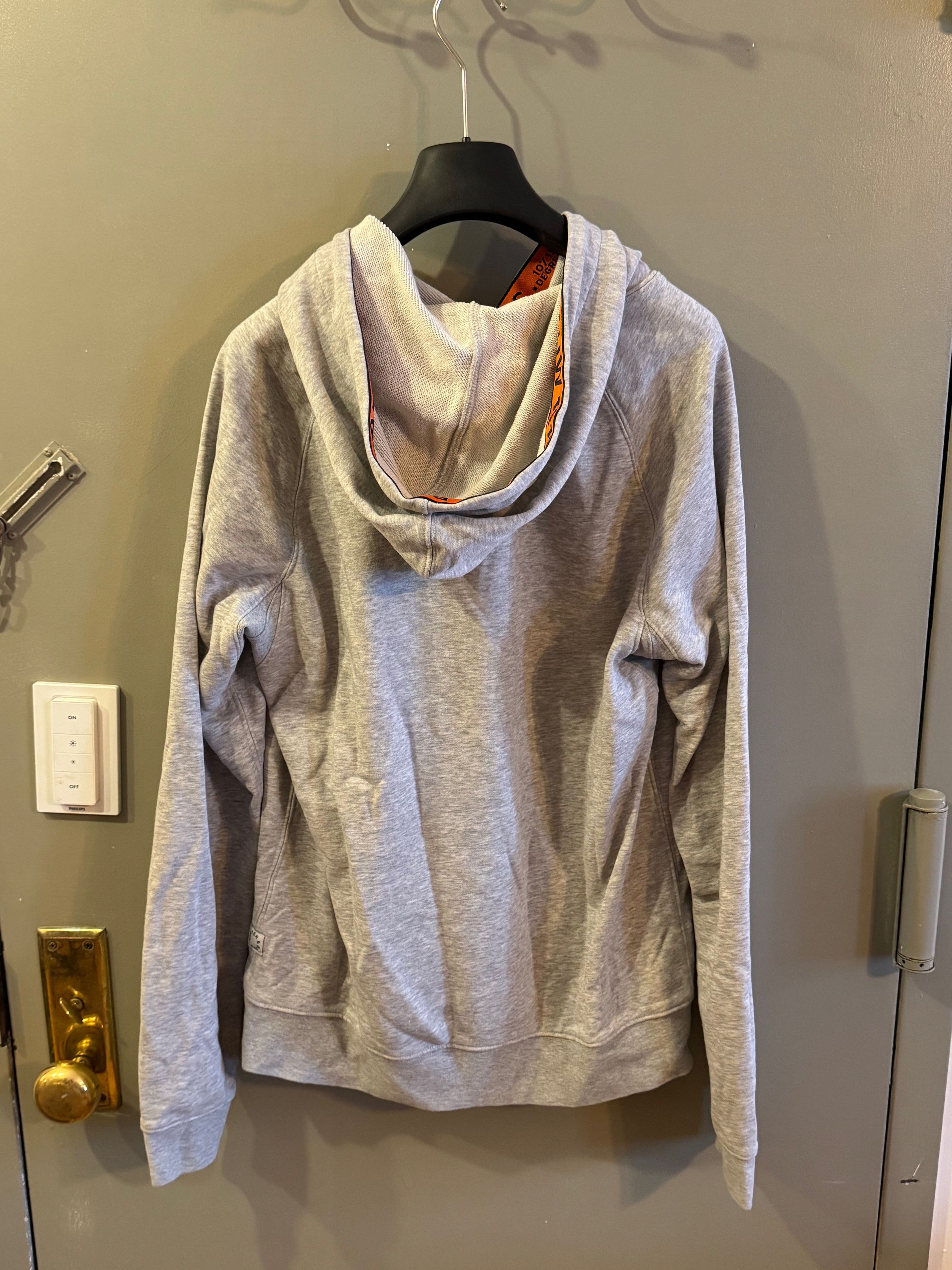 Scotch & Soda Gray Hoodie w/Orange Collar (Limited Edition Collection) Size US M / EU 48-50 / 2 - 3 Thumbnail