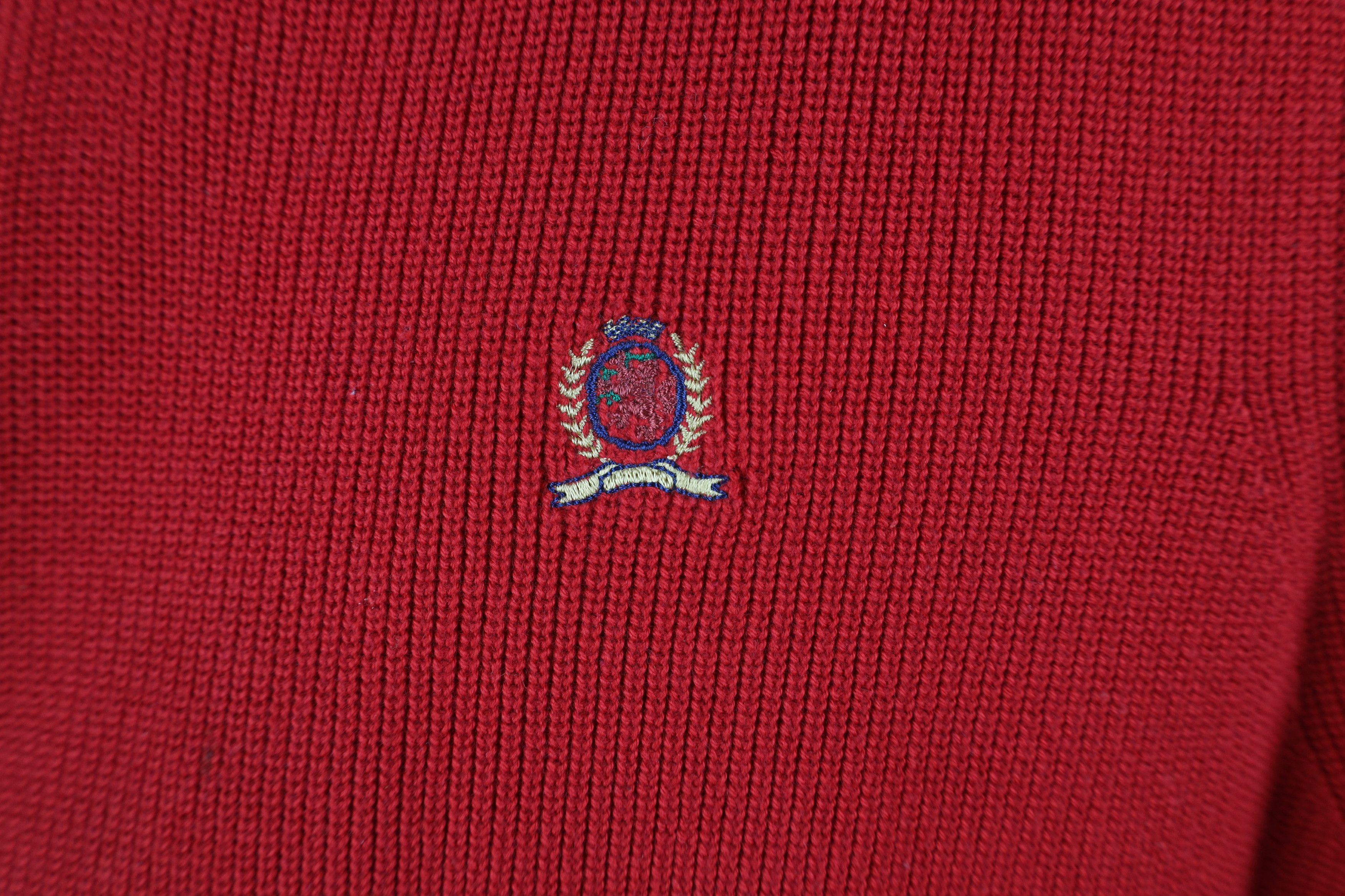 Tommy Hilfiger Vintage 90s Tommy Hilfiger Ribbed Knit V-Neck Sweater Vest Size US XL / EU 56 / 4 - 4 Thumbnail