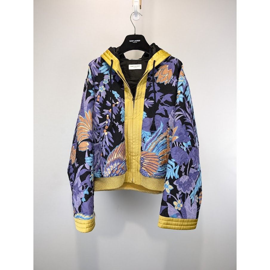 Saint Laurent Paris o1rshd1 Teddy Kimono Phoenix Jacket in Multicolor Size US M / EU 48-50 / 2 - 2 Thumbnail
