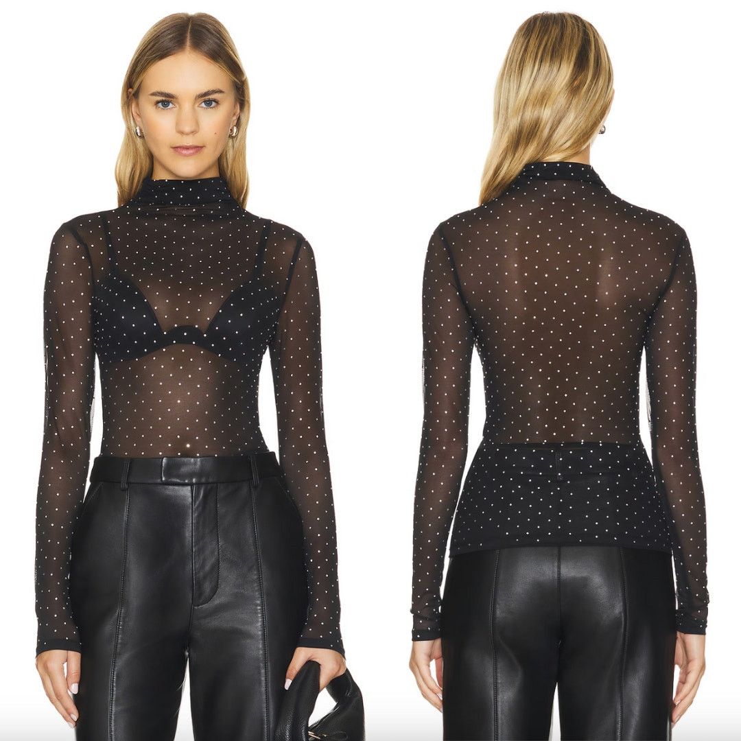 Other MISHA | NWT Diamante Sandra Mesh Top XS Size XS / US 0-2 / IT 36-38 - 2 Thumbnail