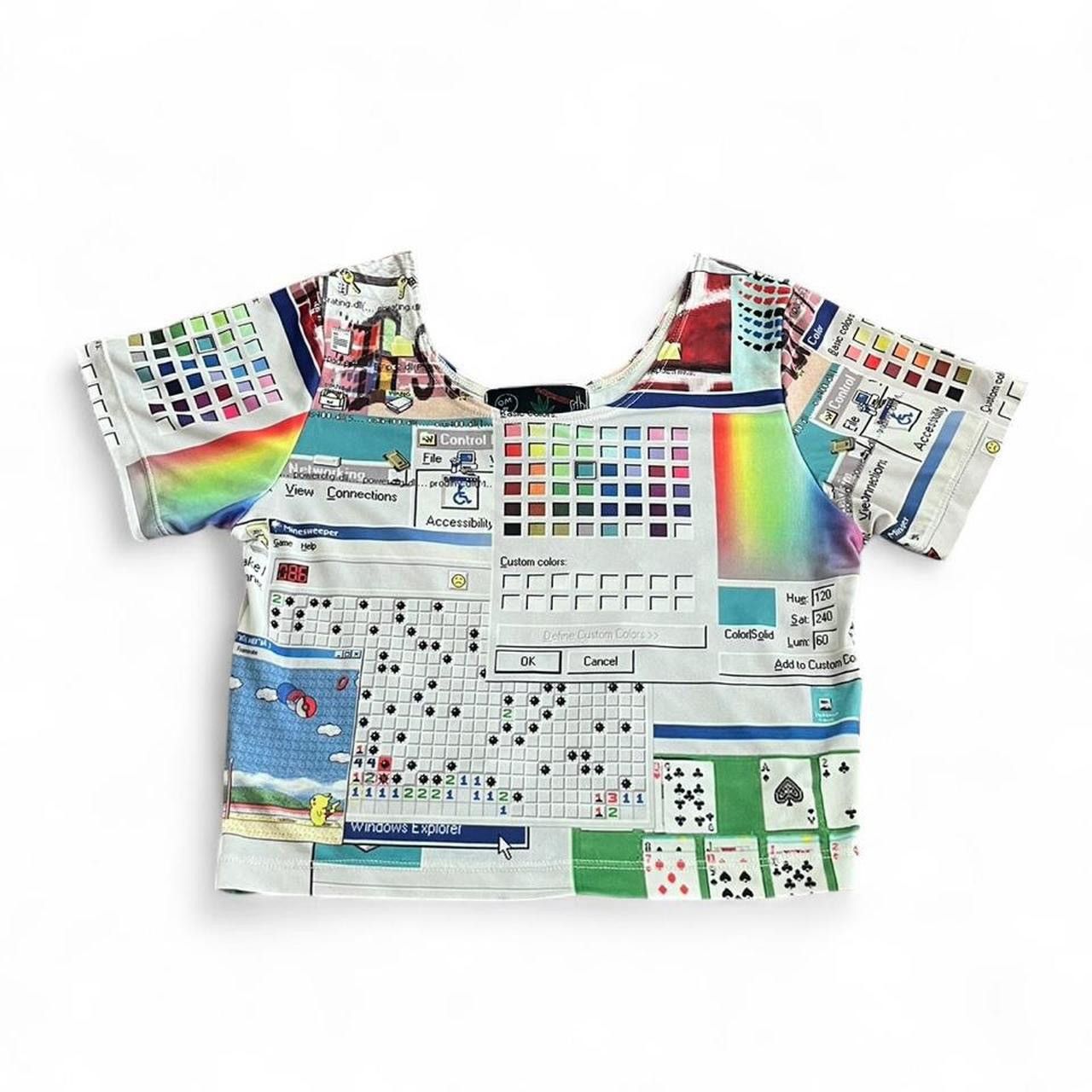 Other O-MIGHTY • ULTRA RARE WINDOWS 95 PHOTO PRINT CROP TOP XS S Size S / US 4 / IT 40 - 1 Thumbnail