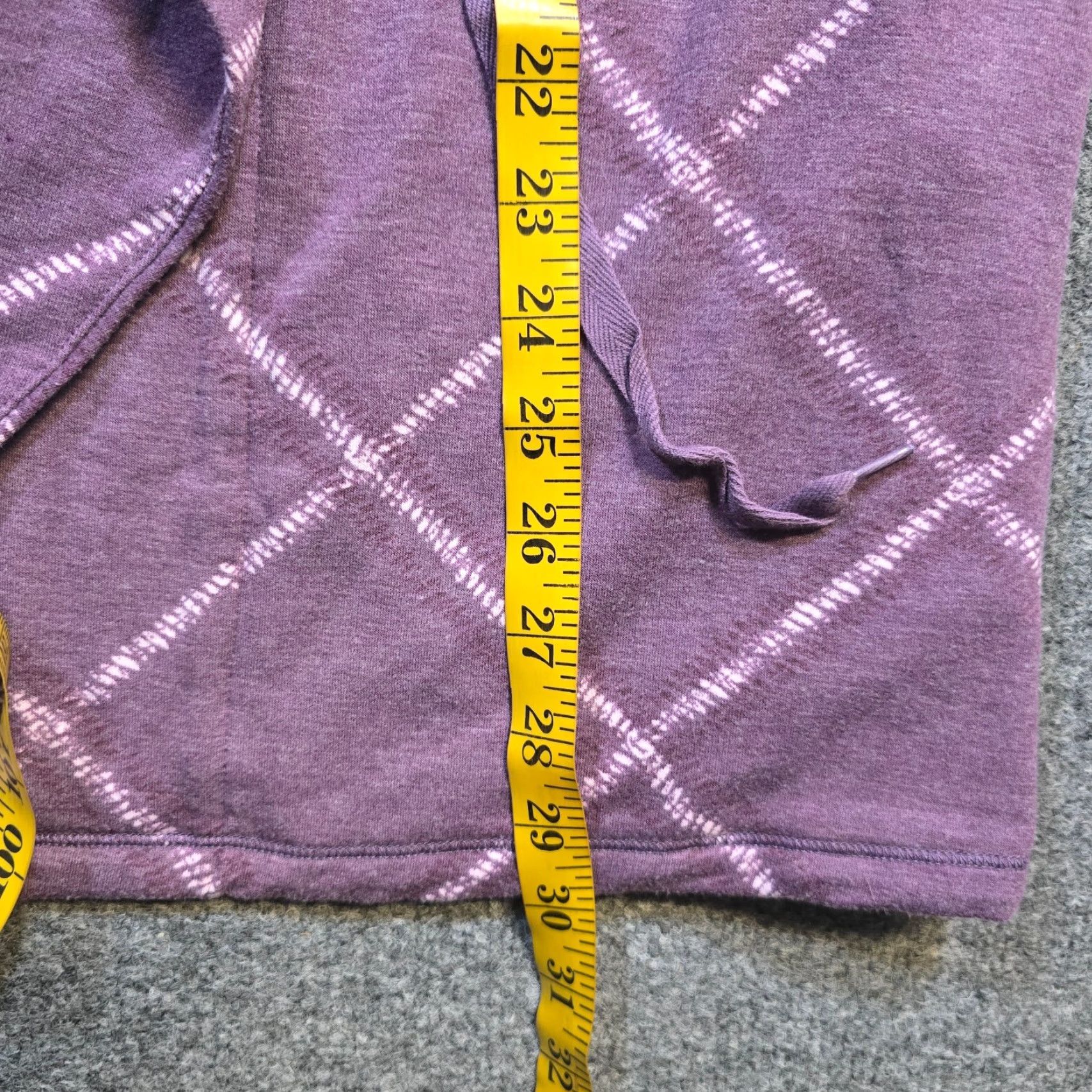 Vintage Cuddl Duds Cardigan Sweater Women XL Purple Plaid Open Front Casual Long Sleeve Knit Jersey Regular Open Front Cardigan Womens XL Purple Plaid Size XL / US 12-14 / IT 48-50 - 6 Thumbnail