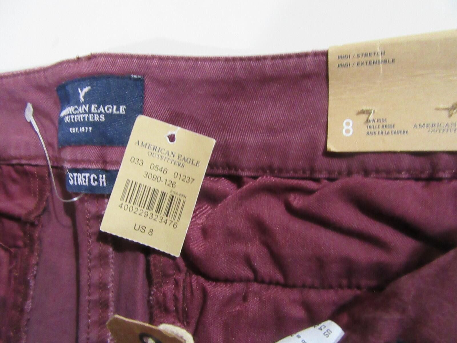 American Eagle Outfitters American Eagle Womens Midi Shorts Plum Size 8 Size 30" / US 8 / IT 44 - 4 Thumbnail