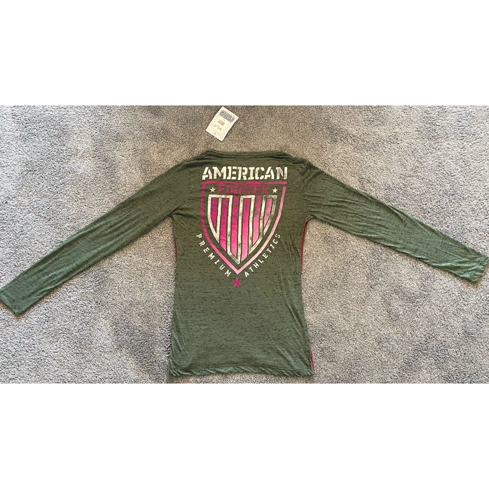 Vintage NWT Buckle American Fighter Shirt Women’s Green XL Size XL / US 12-14 / IT 48-50 - 2 Thumbnail