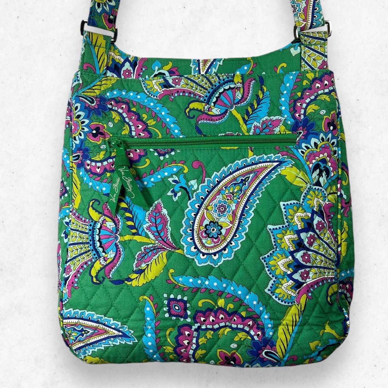 Vera Bradley Vera Bradley Emerald Paisley Mailbag Crossbody Shoulder Bag Size ONE SIZE - 5 Thumbnail