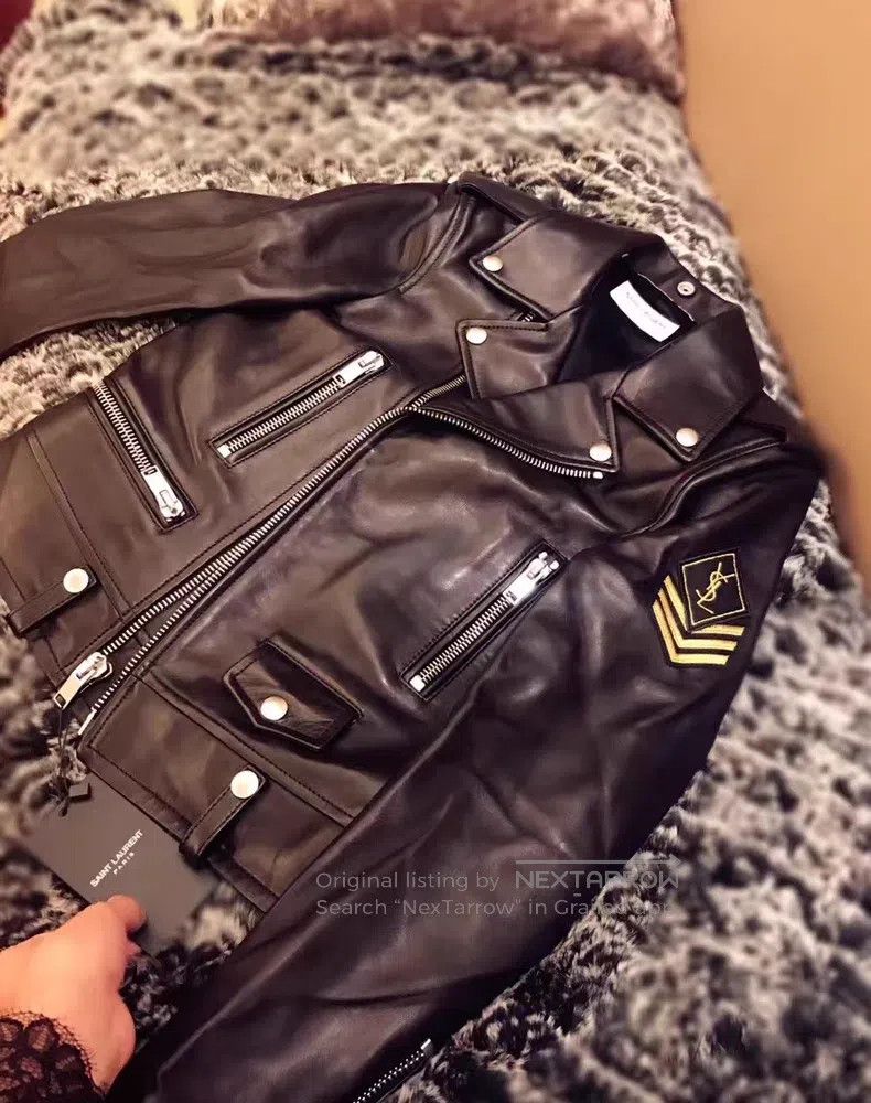 Saint Laurent Paris Saint Laurent Paris Leather Jacket Size XS / US 0-2 / IT 36-38 - 1 Thumbnail