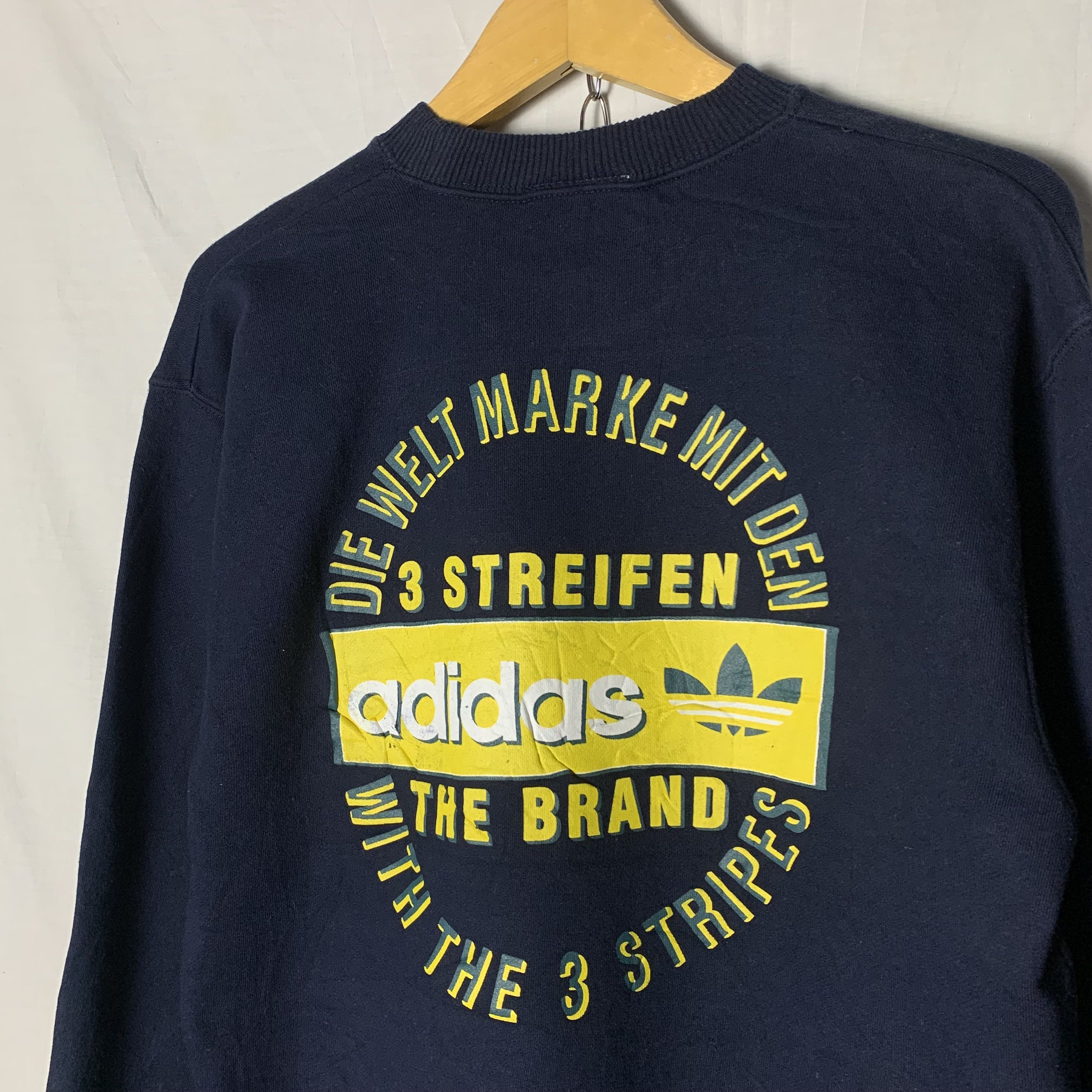 Adidas Vintage Adidas Three Stripes Trefoil Sweatshirt Crewneck Size US M / EU 48-50 / 2 - 2 Thumbnail