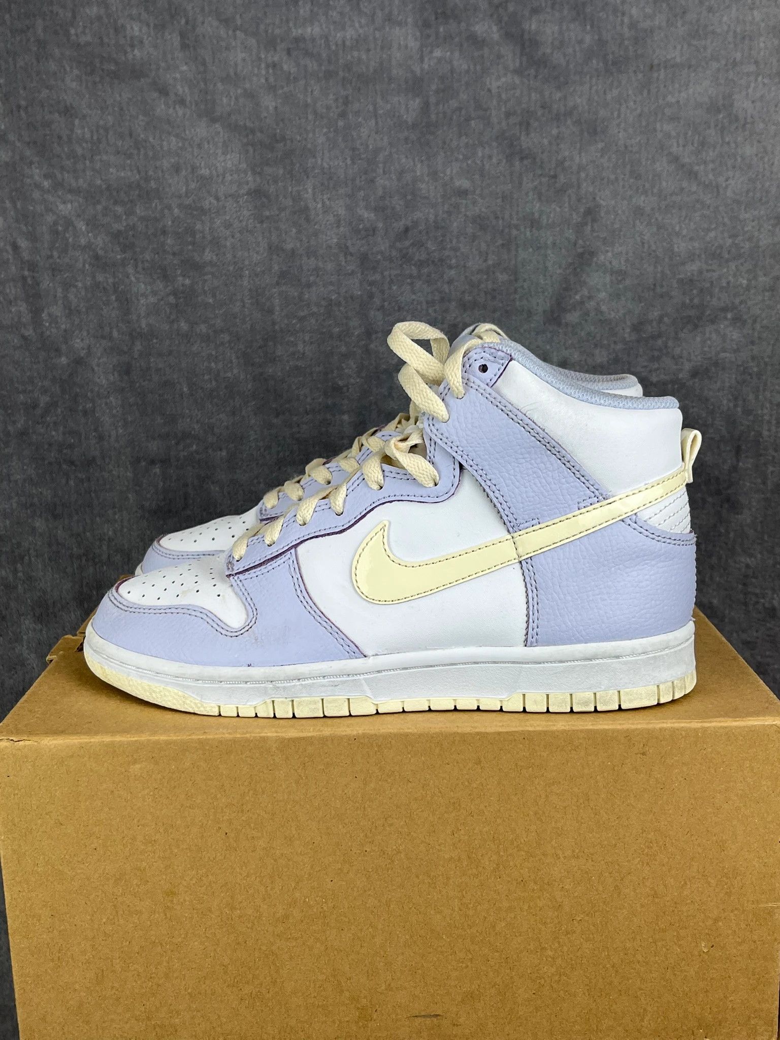 Nike Nike Dunk High pastel blue cream vintage sneakers Size US 5 / EU 37 - 2 Thumbnail