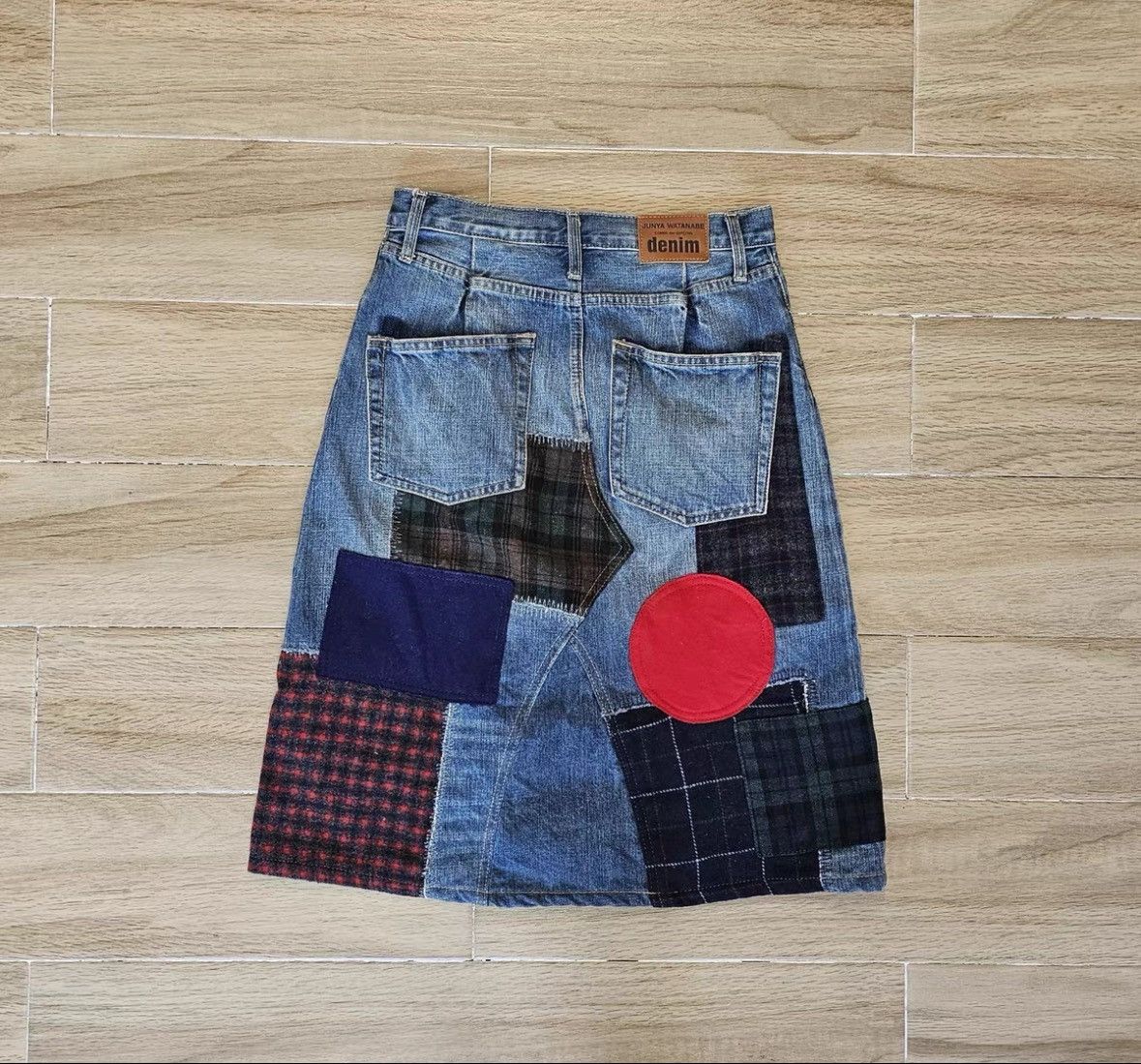Junya Watanabe Junya Watanabe Patchwork Denim Skirt Size 27" / US 4 / IT 40 - 2 Thumbnail
