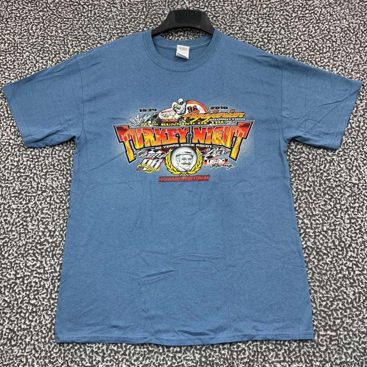 Gildan Vintage Turkey Night Grand Prix Shirt Men L Racing Deadstock Size US L / EU 52-54 / 3 - 2 Thumbnail