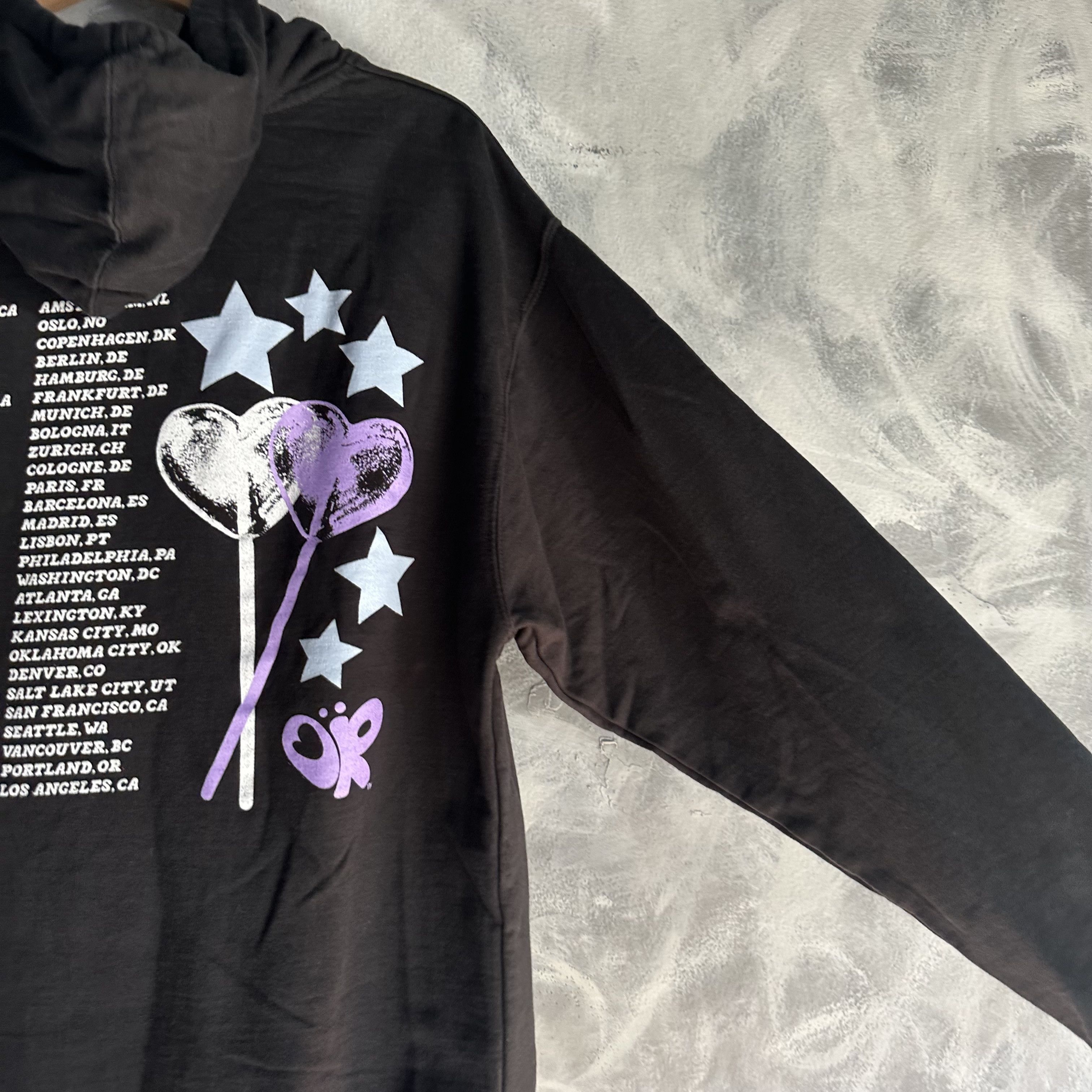 Other Olivia Rodrigo Hoodie Womens Large Black Guts World Tour Size L / US 10 / IT 46 - 7 Thumbnail
