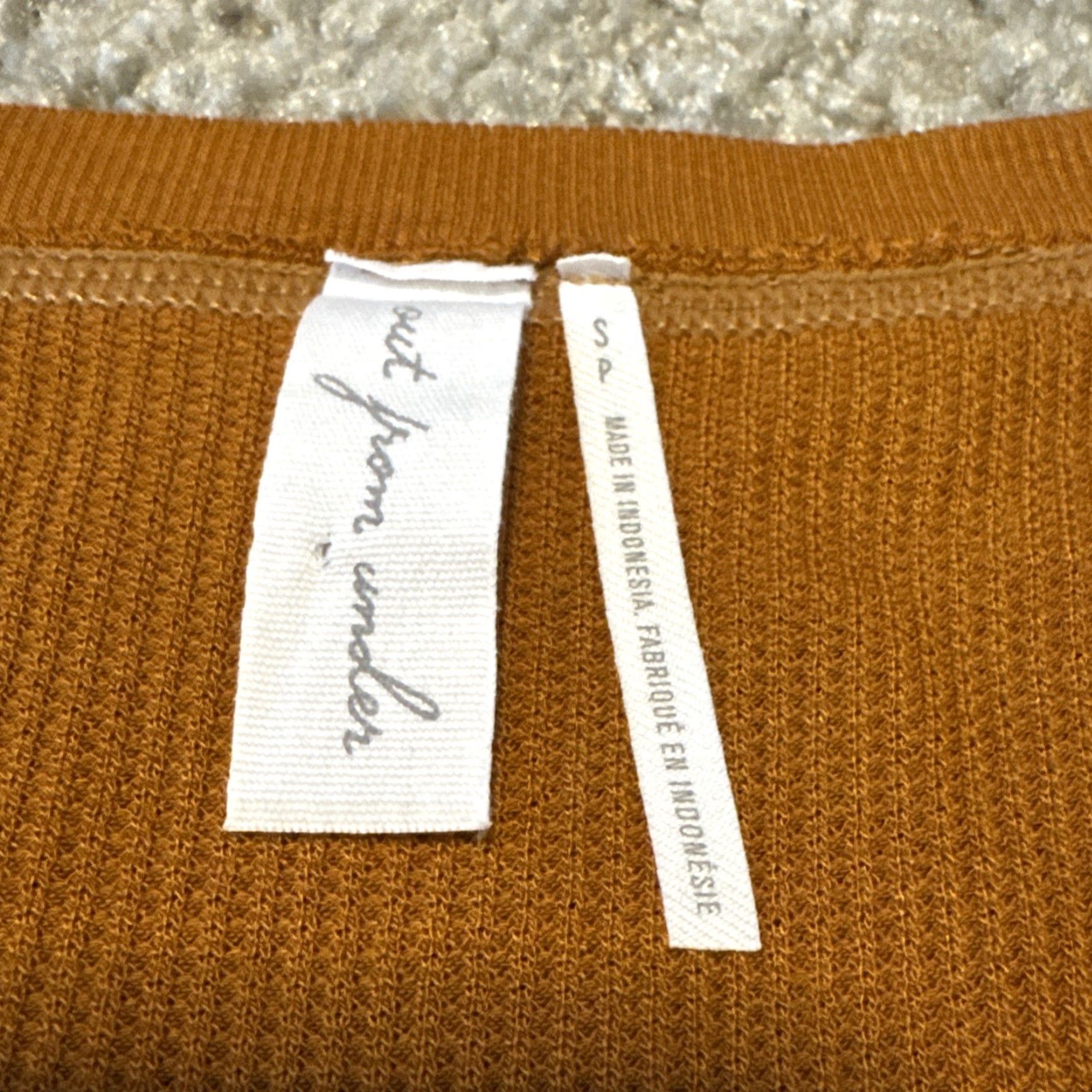 Urban Outfitters Urban Outfitters Out From Under Orange Rust Ribbed Crop Tank Top Size Small Size S / US 4 / IT 40 - 5 Thumbnail