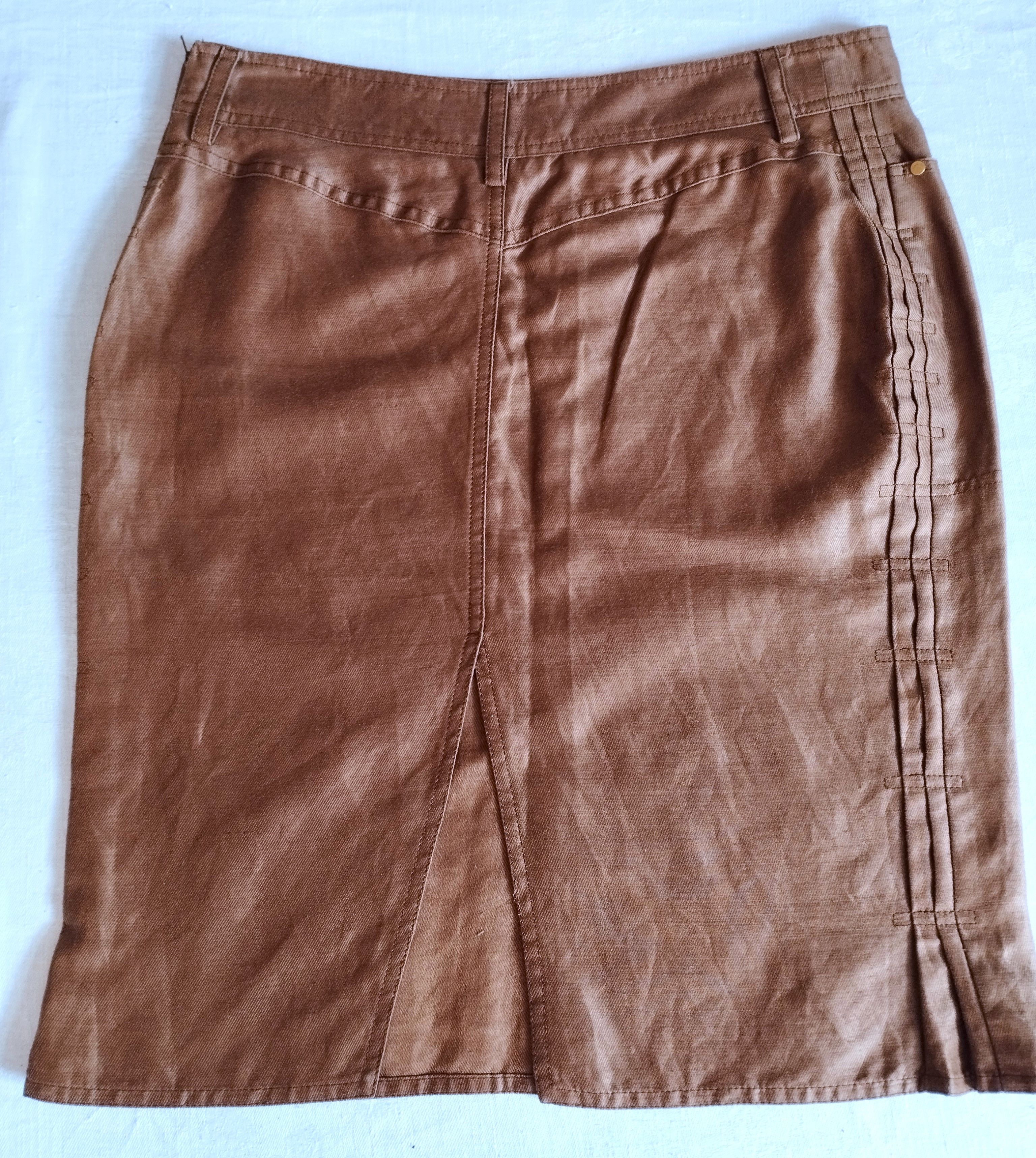 Gucci Gucci Jupe Twill Bronze TL Size 28" / US 6 / IT 42 - 8 Thumbnail