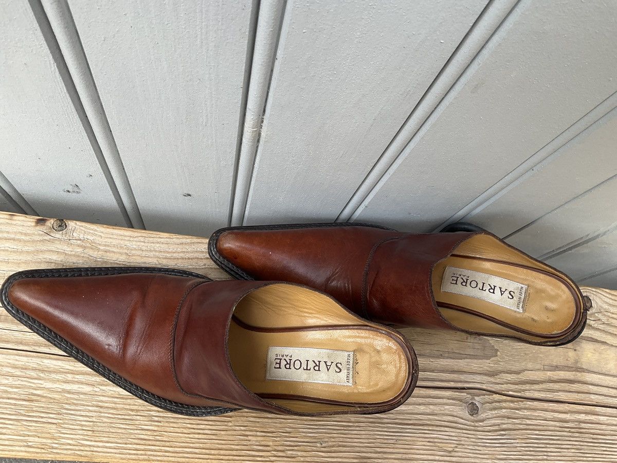 SARTORIO Sartore brown leather mule clogs Size US 6.5 / IT 36.5 - 10 Thumbnail