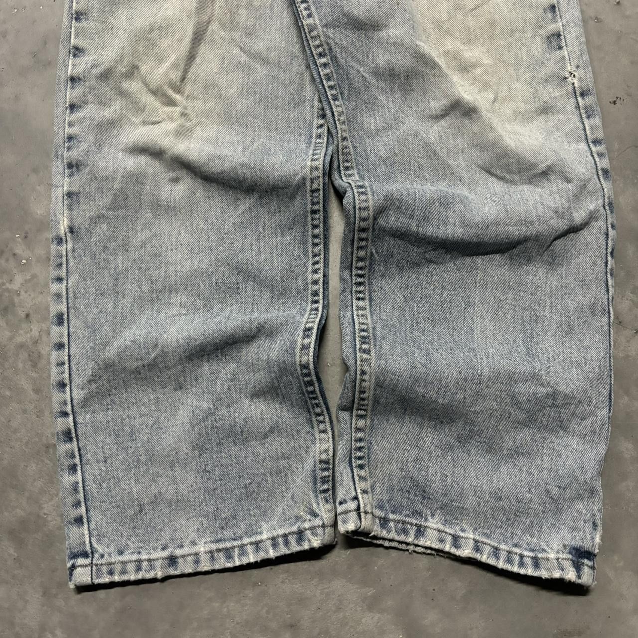 Japanese Brand × Vintage Crazy Vintage Y2K/2000s Grunge Faded Light Wash Denim Jeans! Size US 34 / EU 50 - 6 Thumbnail