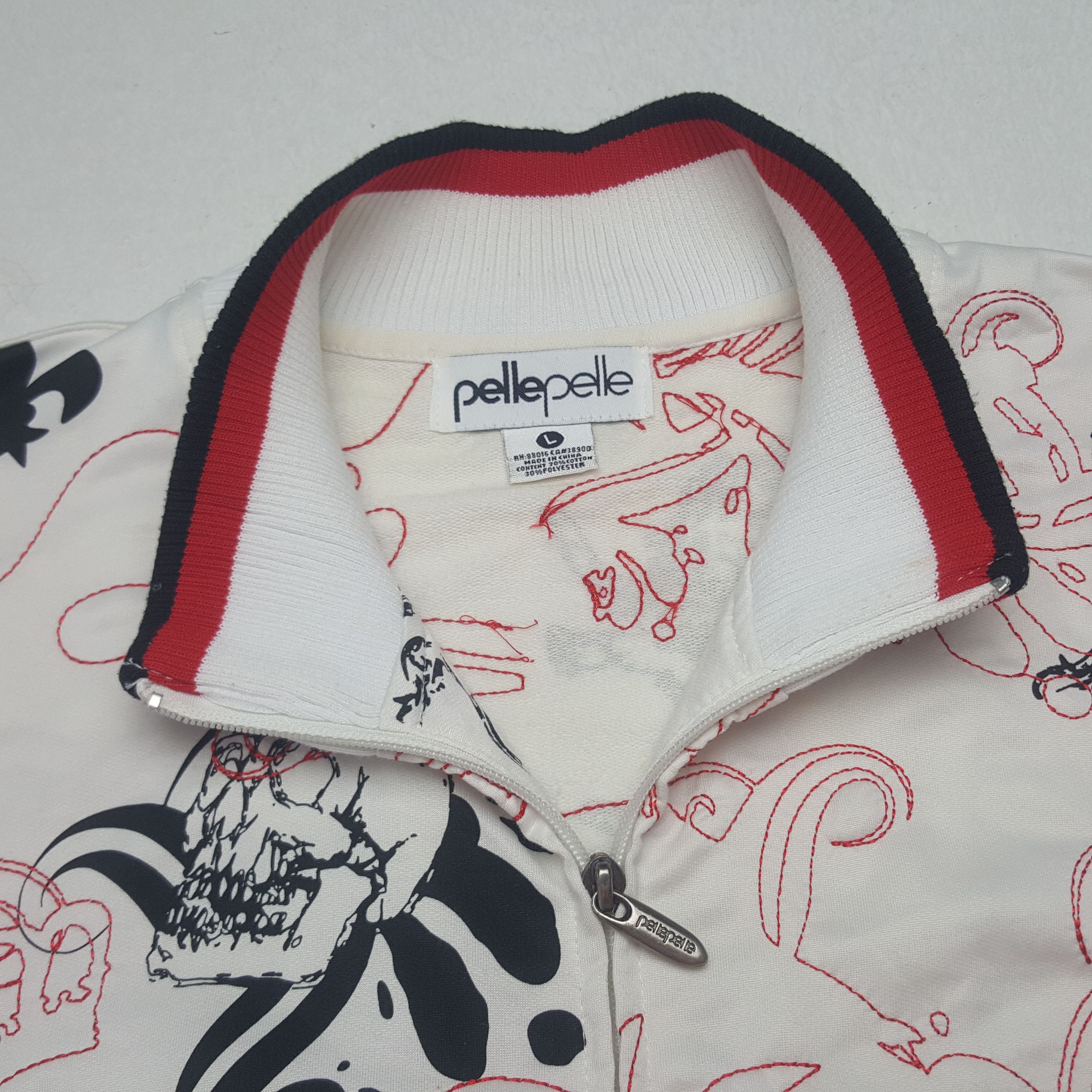 Designer × Pelle Pelle × Vintage Vintage Pelle Pelle Overprinted Zipper Jacket Size US L / EU 52-54 / 3 - 5 Thumbnail
