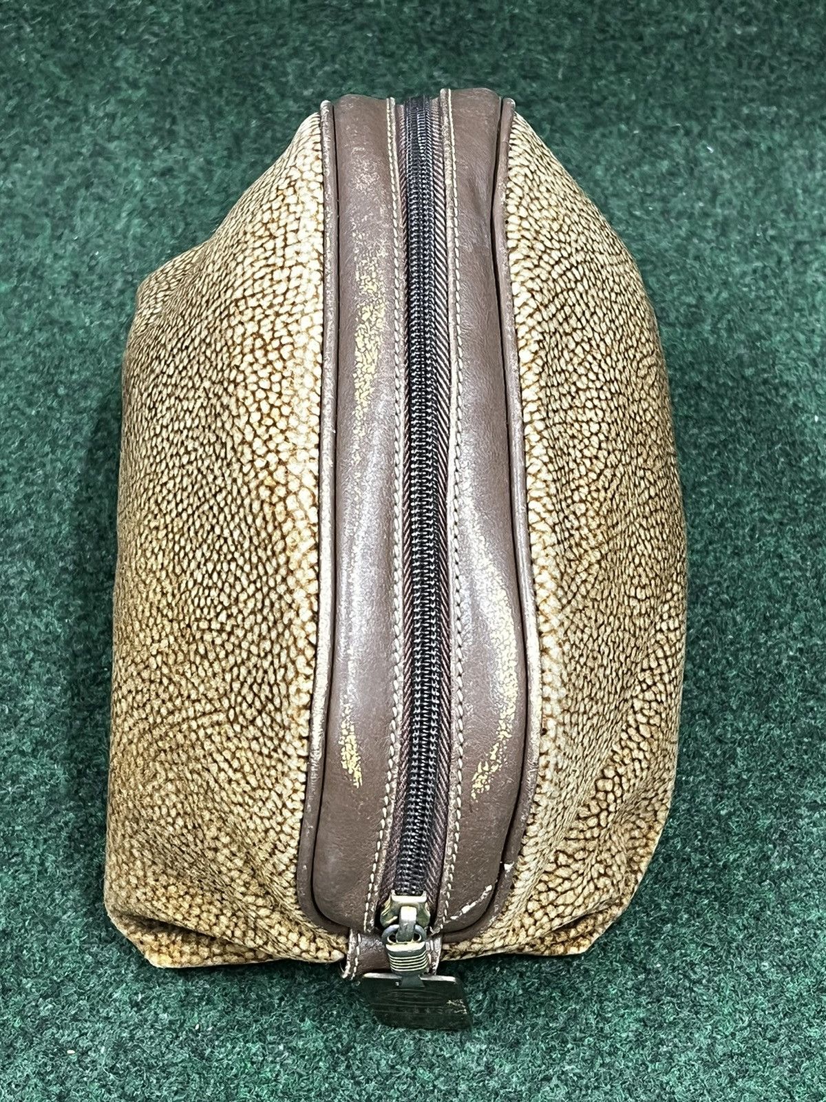 Vintage Borbonese Redwall Quail Pattern Suede Leather Pouch Size ONE SIZE - 3 Thumbnail