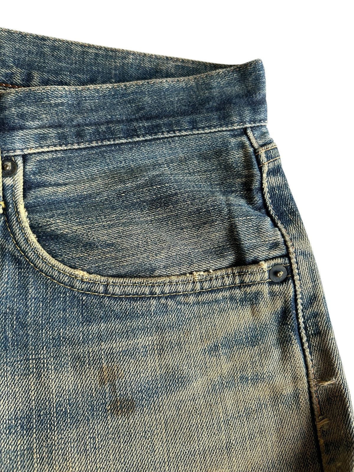 Japanese Brand × Kapital × Vintage Vintage Edwin Selvedge Baggy Rusty Mudwash Distressed Denim Size US 33 - 16 Thumbnail