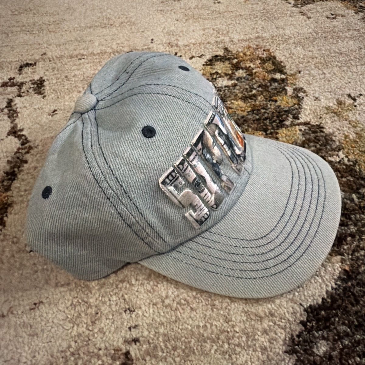 Supreme Supreme Embroidered Money Logo 6-Panel Hat Size ONE SIZE - 3 Thumbnail
