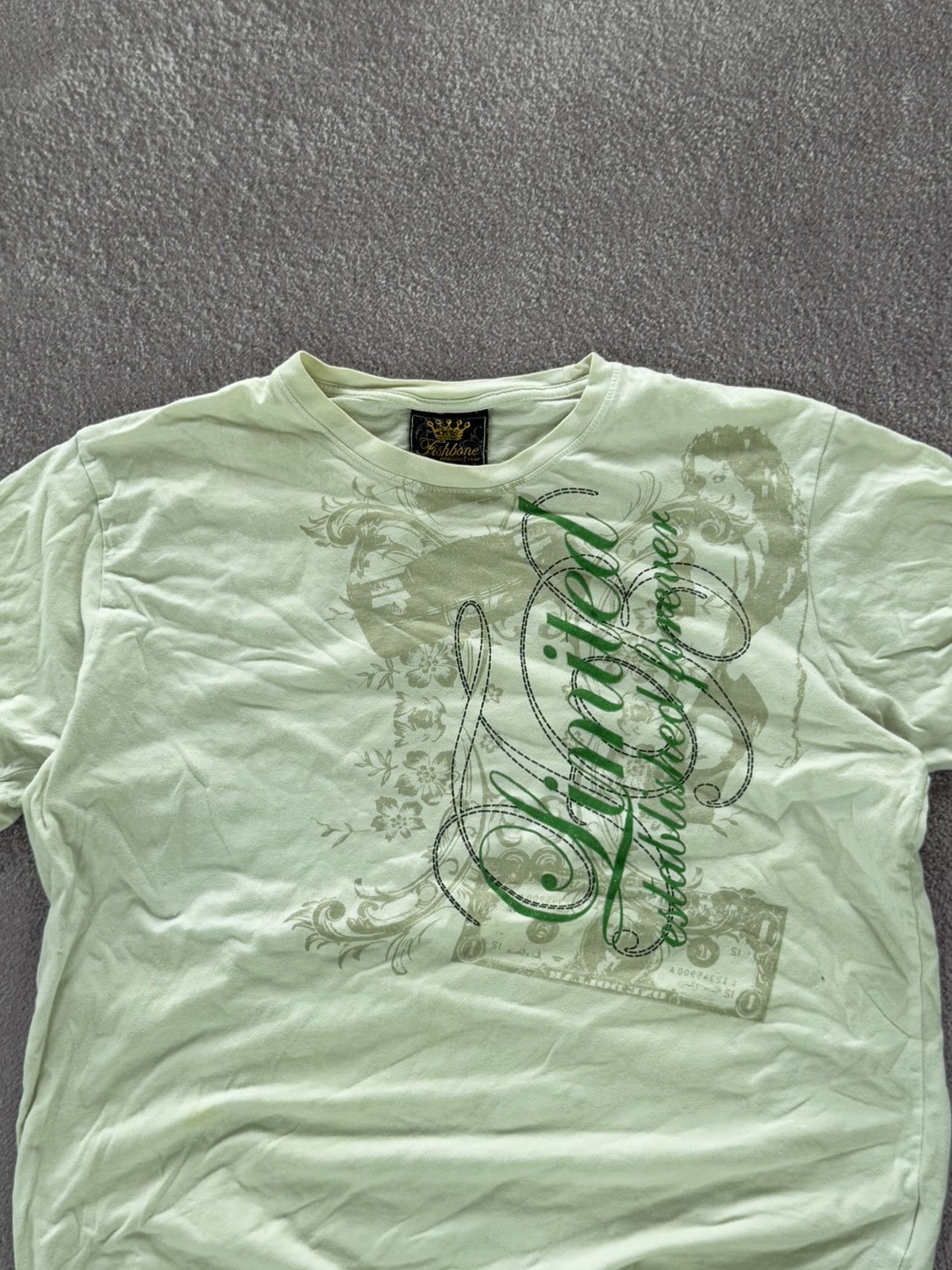 Vintage Vintage Fishbone Overprint Luxury T-Shirt Size US L / EU 52-54 / 3 - 2 Thumbnail