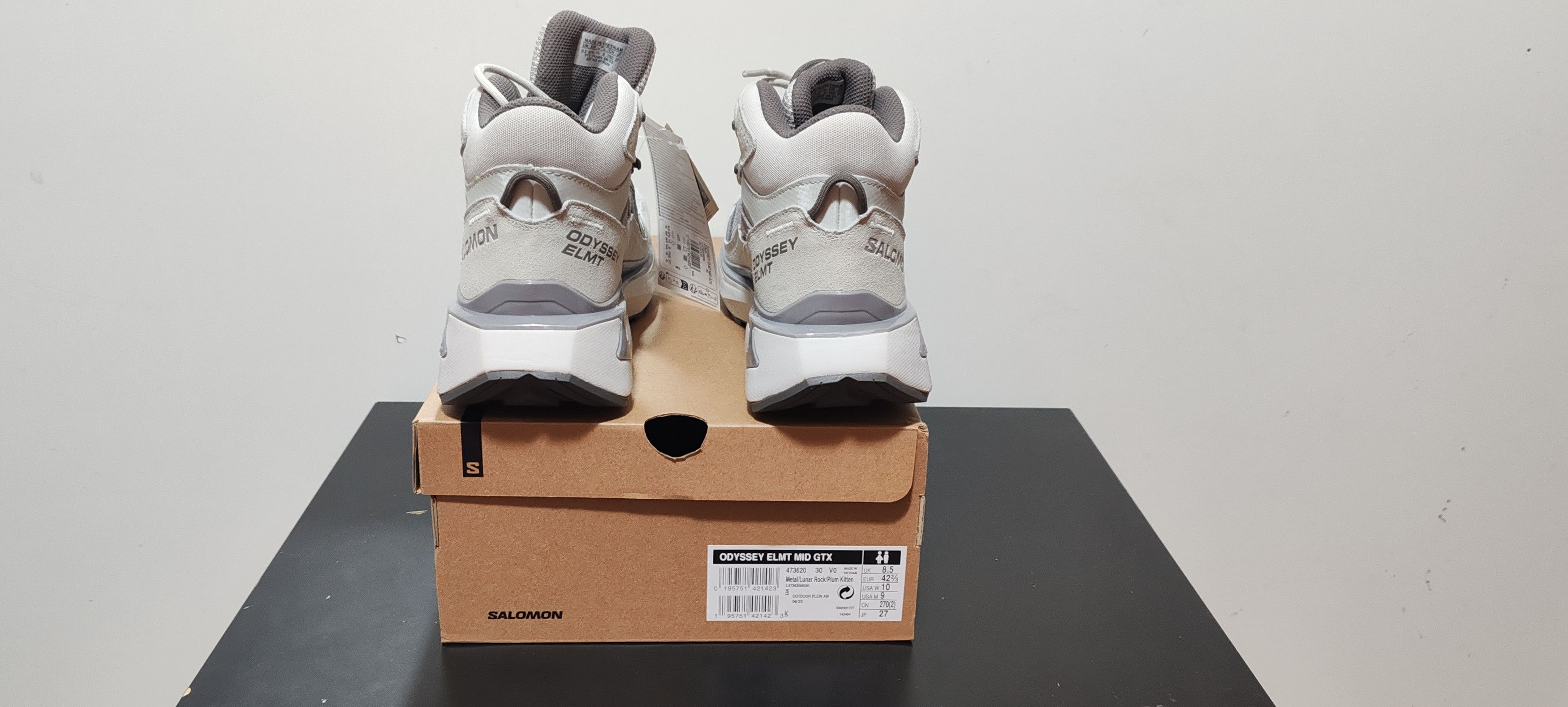 Salomon Salomon Odyssey ELMT MiD GTX /Metal /Lunar Tg:42 2/3 Size US 9.5 / EU 42-43 - 13 Thumbnail
