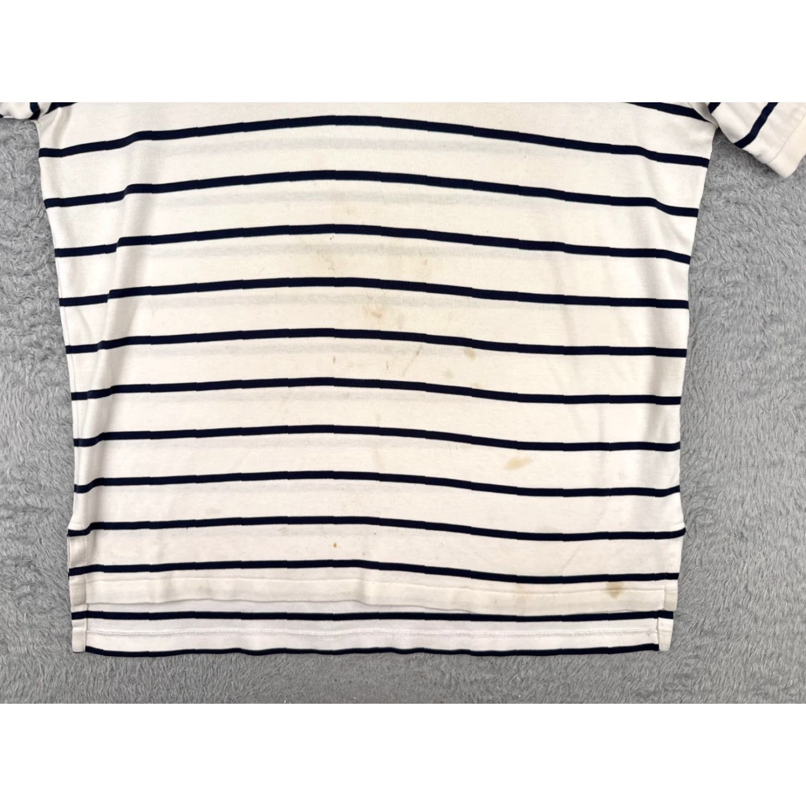 Ralph Lauren VINTAGE Polo Ralph Lauren Shirt Men Large White Blue Stripe 100% Cotton Read Size US L / EU 52-54 / 3 - 5 Thumbnail