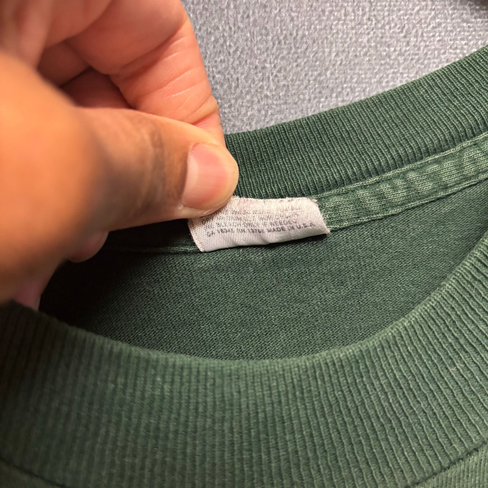 Other Vintage Blank XL Tee Shirt Made in USA Green Grunge Skater Size US XL / EU 56 / 4 - 5 Thumbnail
