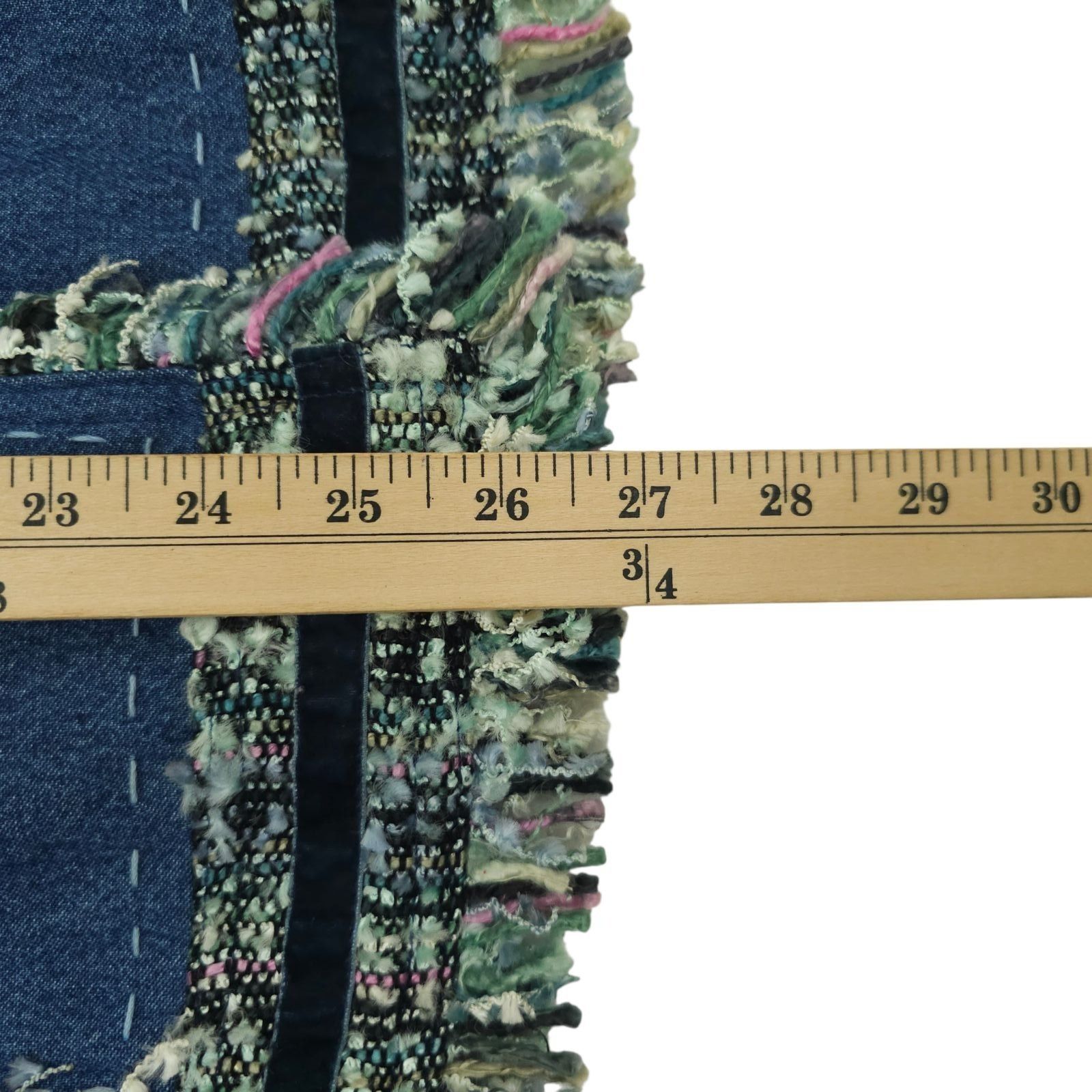 Other Yak Magik Jacket XL Denim Funky Boho Fringe Art to Wear Size XL / US 12-14 / IT 48-50 - 21 Thumbnail