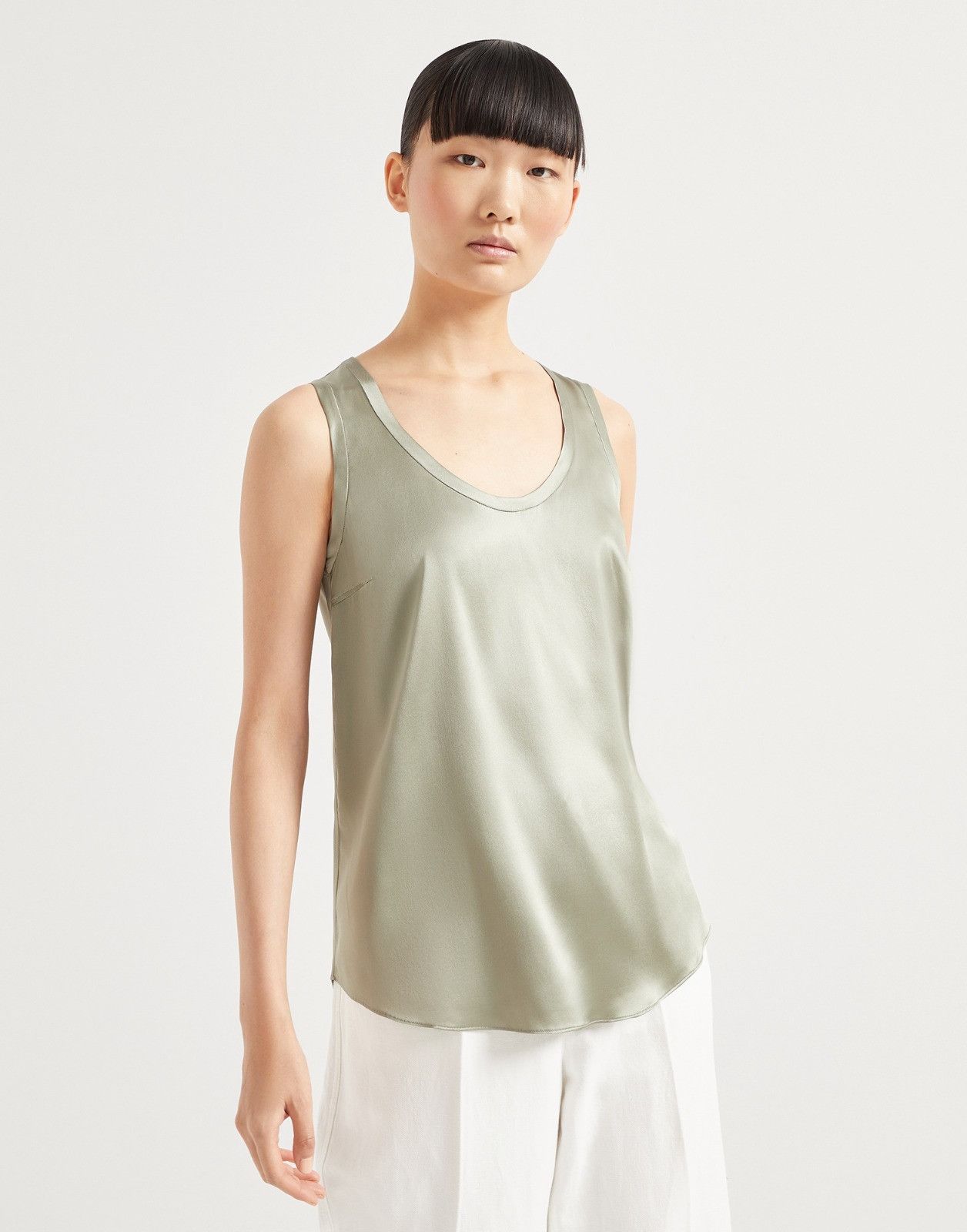 Brunello Cucinelli o1la1rc1a0326 Blouse in Green Size XL / US 12-14 / IT 48-50 - 1 Thumbnail