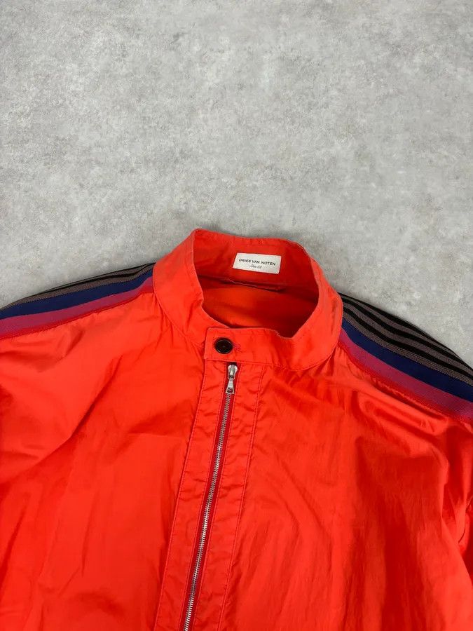 Dries Van Noten Dries Van Noten Red Striped Sleeve Windbreaker Jacket Size US L / EU 52-54 / 3 - 5 Thumbnail