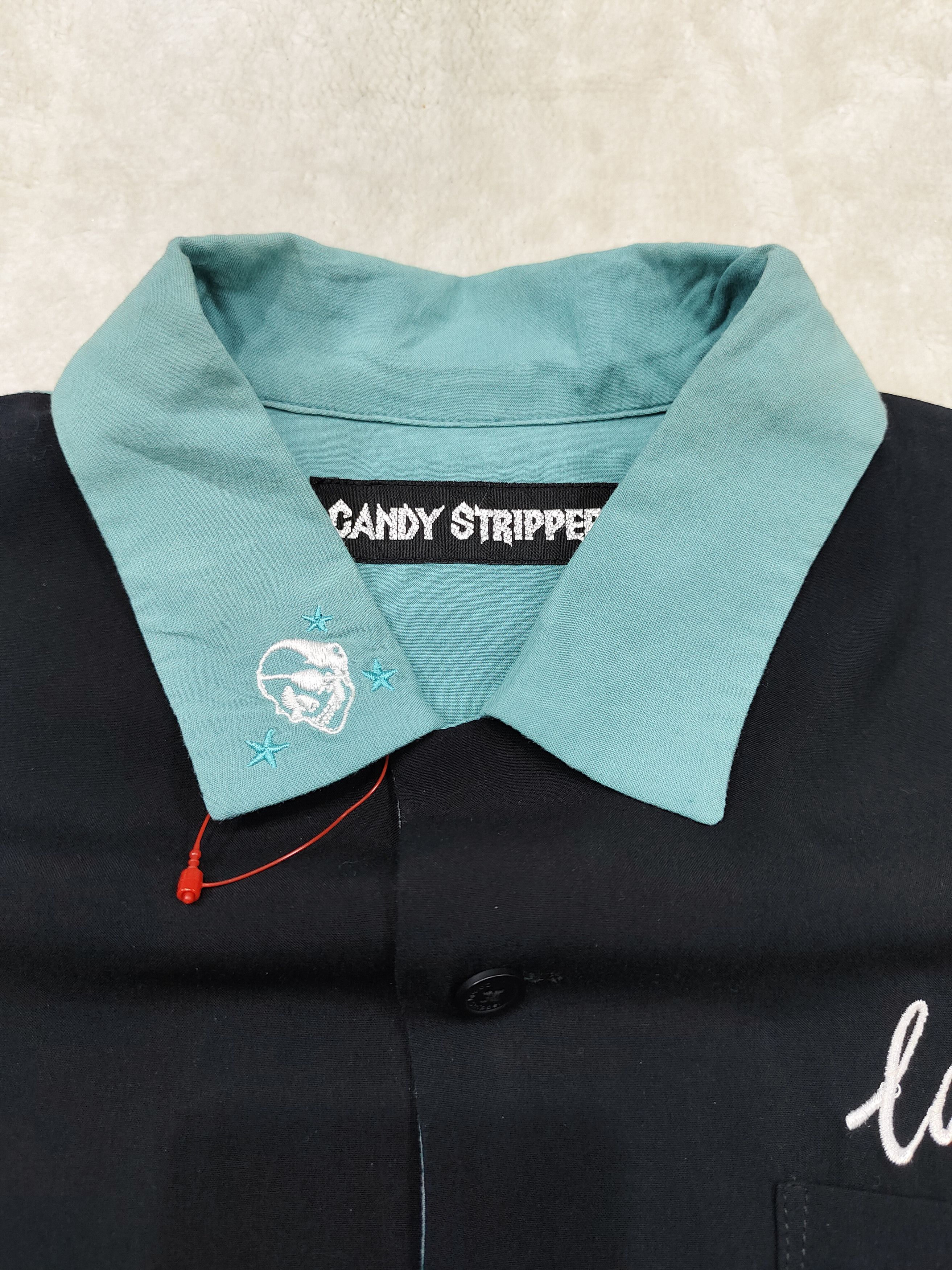 Japanese Brand ❤️‍🔥Candy Stripper❤️‍🔥Embroidered Rayon Bowling Shirt Size S / US 4 / IT 40 - 7 Thumbnail