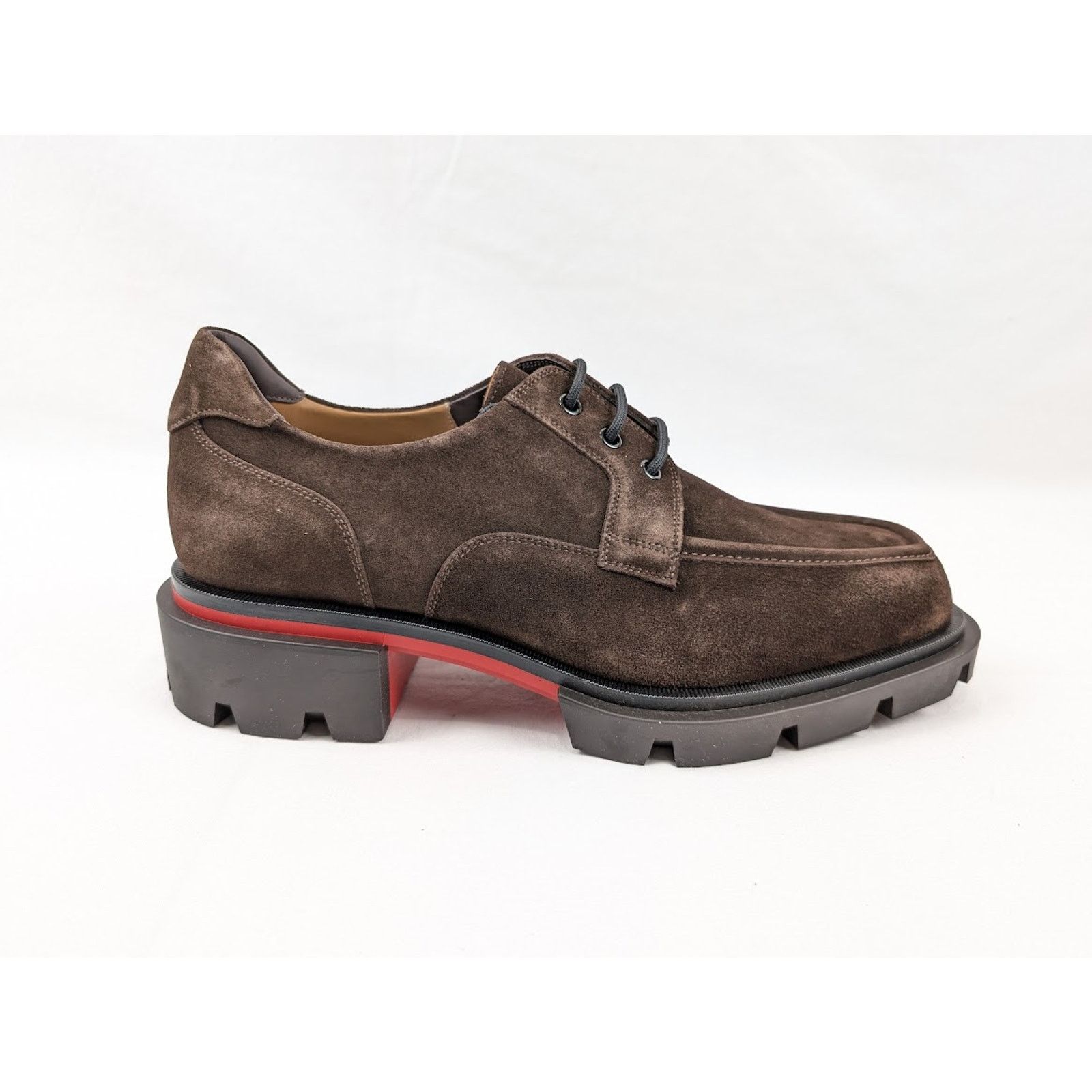 Christian Louboutin o1rshd1 Q:2 / Our Georges L Flat Shoes in Cosme / Brown Size US 10 / EU 43 - 1 Thumbnail